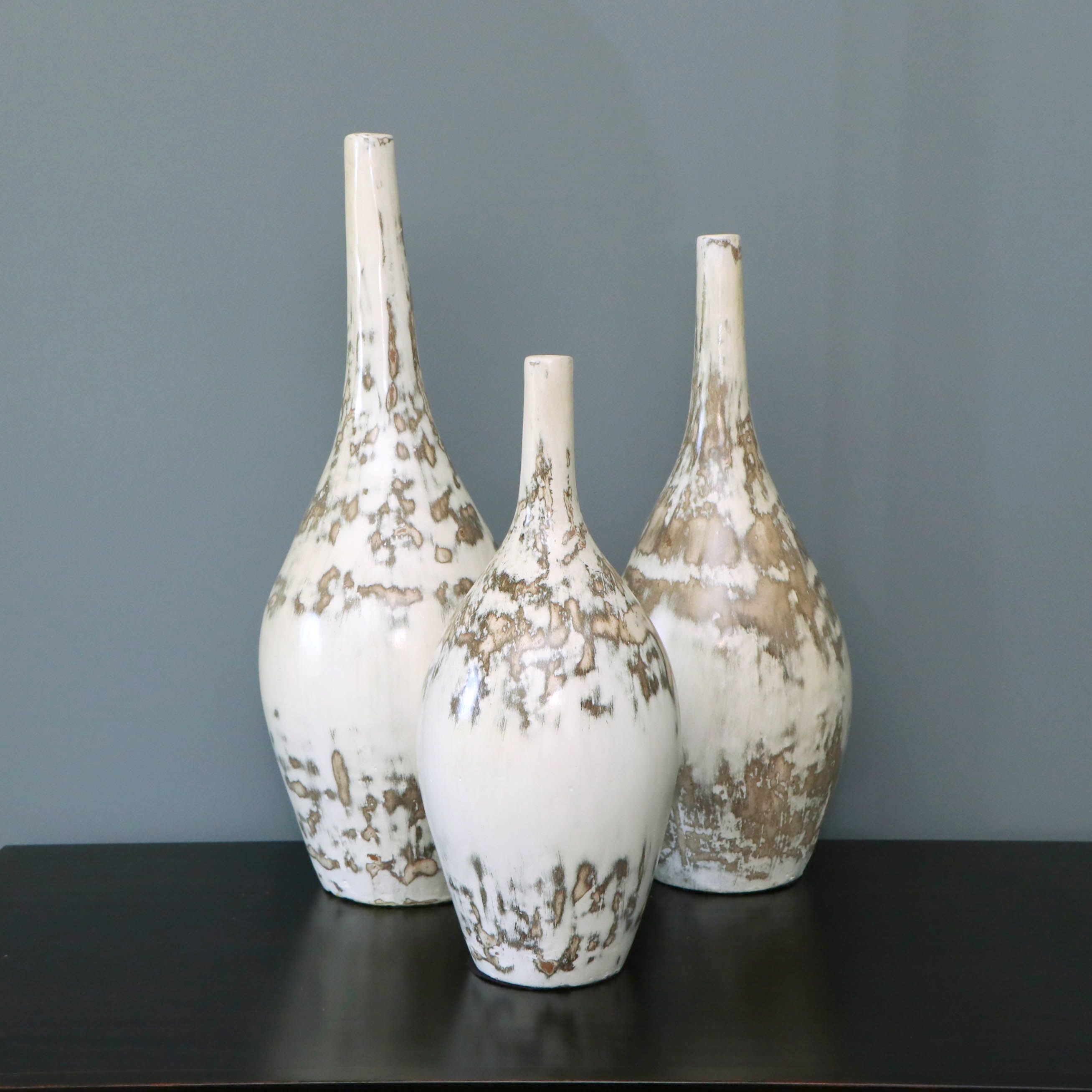 Modern Mexican Glazed Ceramic Vases