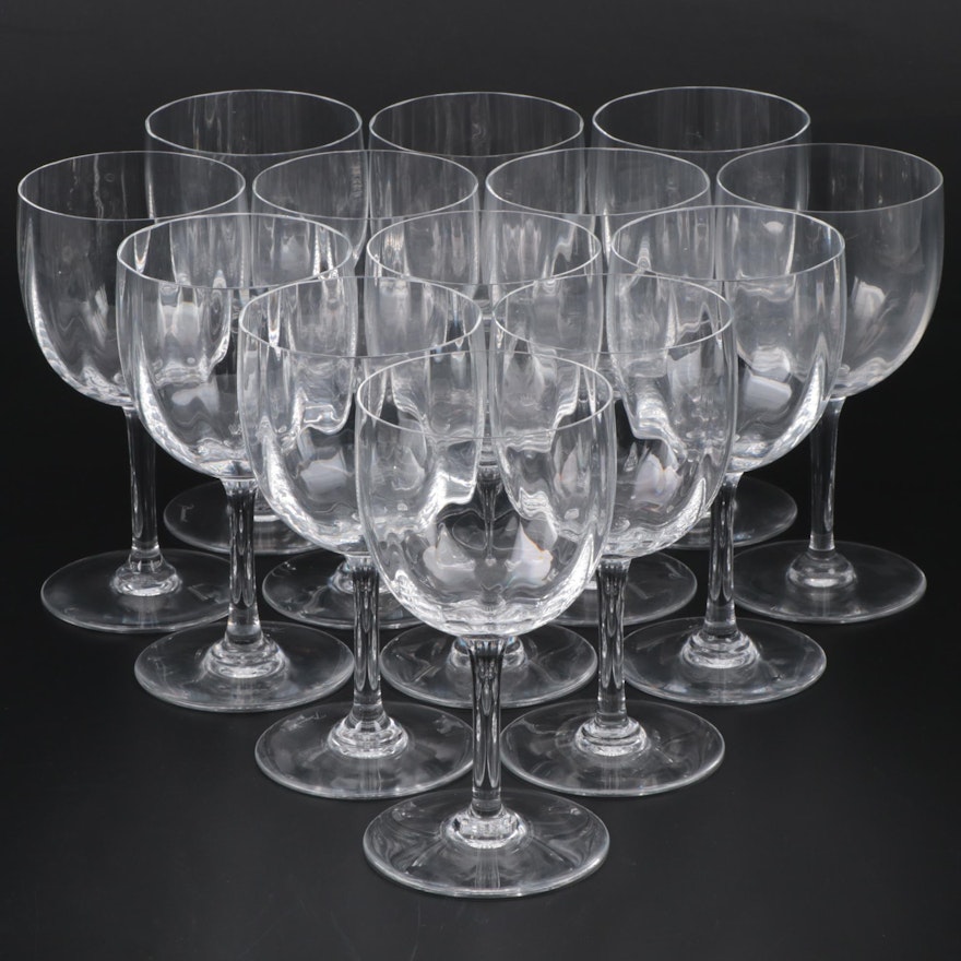 Baccarat "Montaigne Optic" Crystal Tall Water Goblets