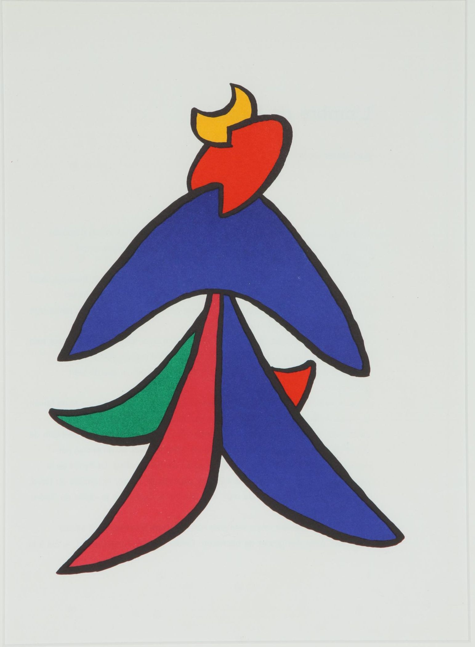 Alexander Calder Color Lithograph for "Derrière le Miroir", 1963