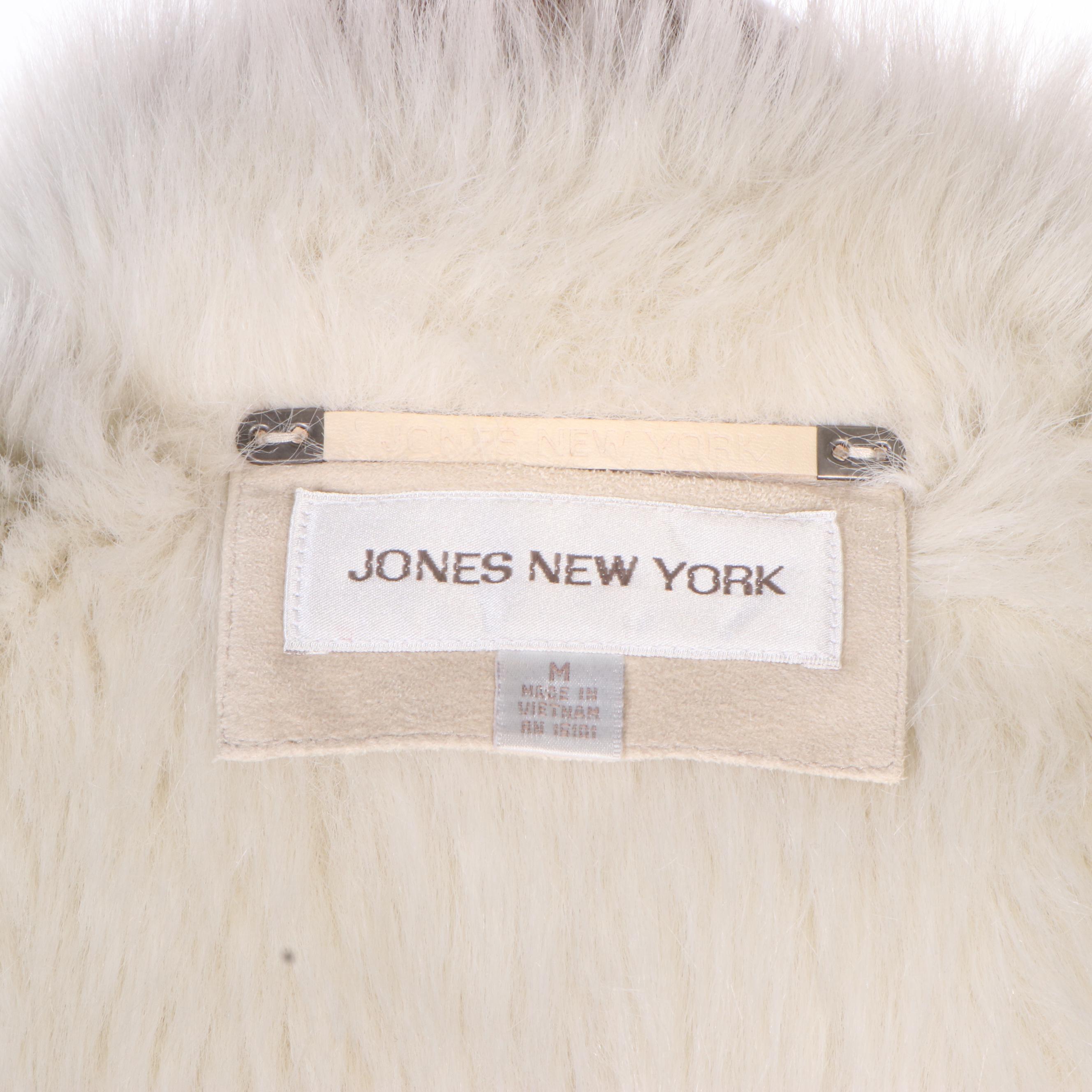 Jones New York Faux Shearling Coat