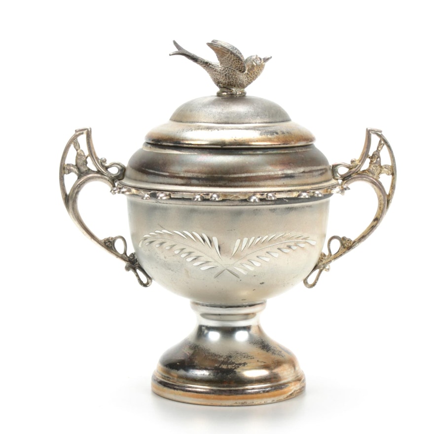 Wm. A. Rogers Ltd Silver Plate Lidded Sugar Bowl, Late 19th/Early 20th Century