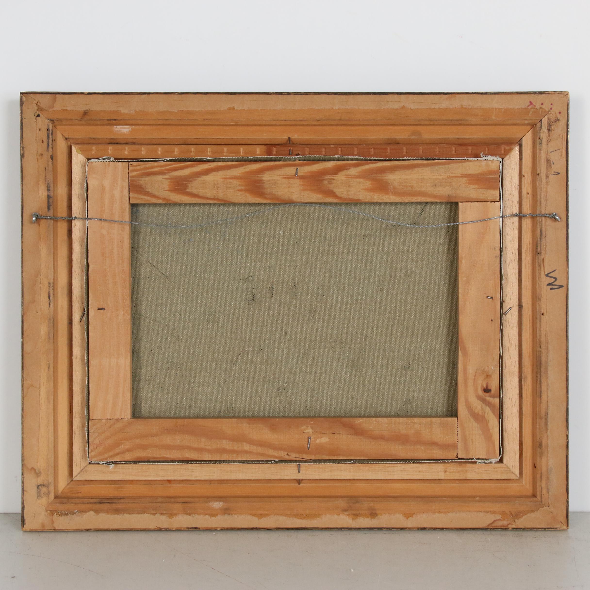 Oil Painting of Parisian Street Scene