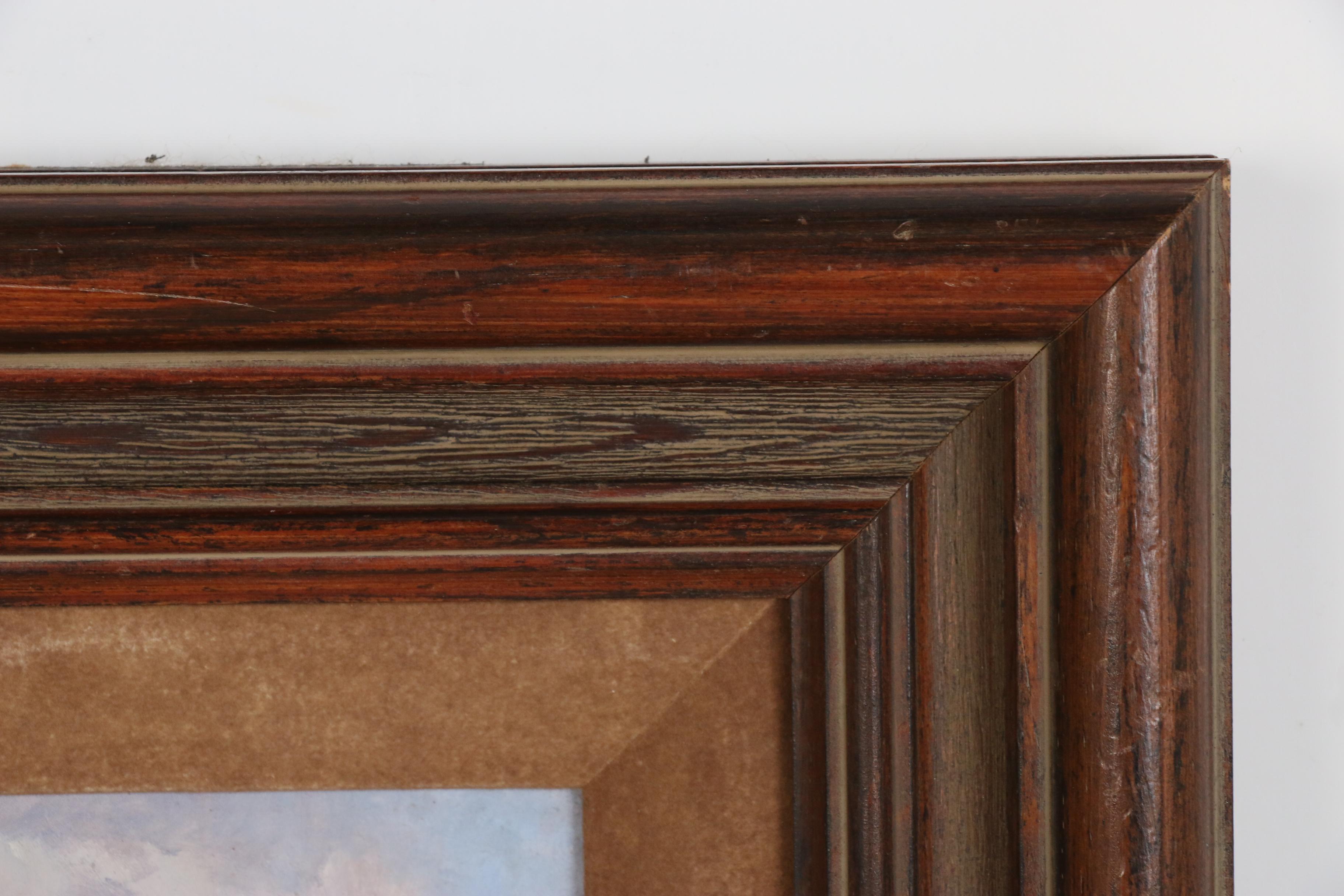 Clyde Heron Oil Painting of Native Americans on Horseback