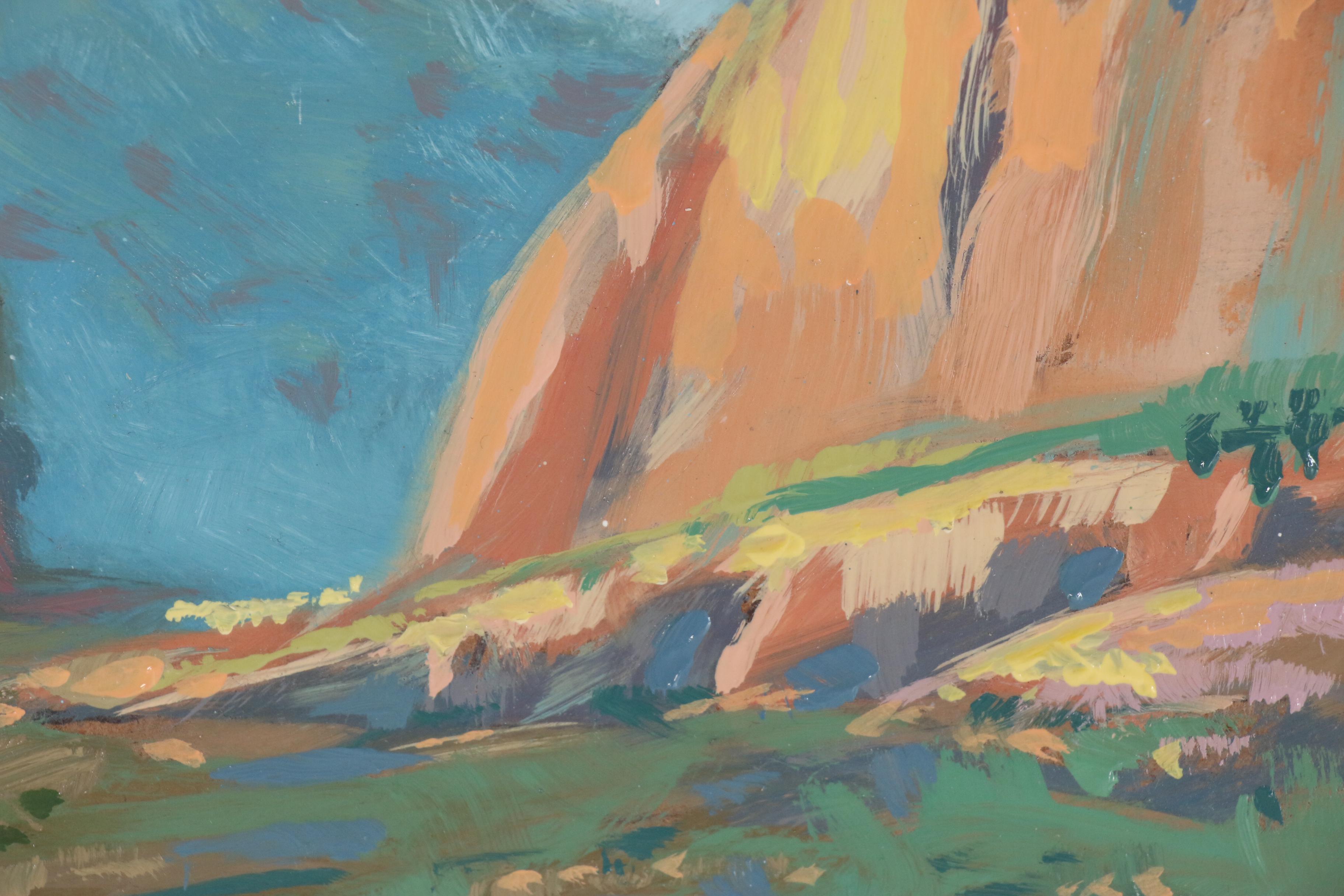 Barry Euren Landscape Oil Painting "Riders in Canyon de Chelly"