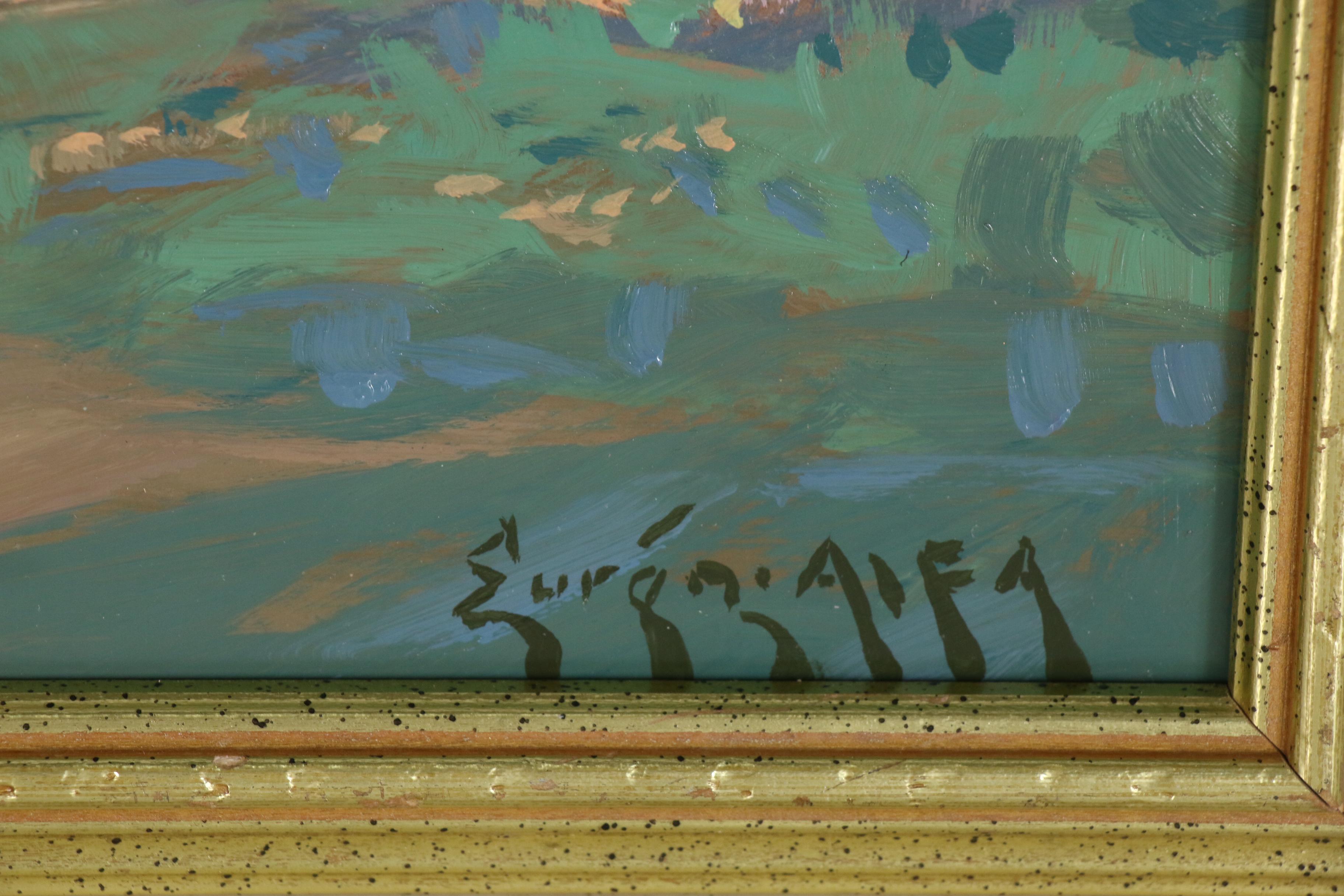 Barry Euren Landscape Oil Painting "Riders in Canyon de Chelly"