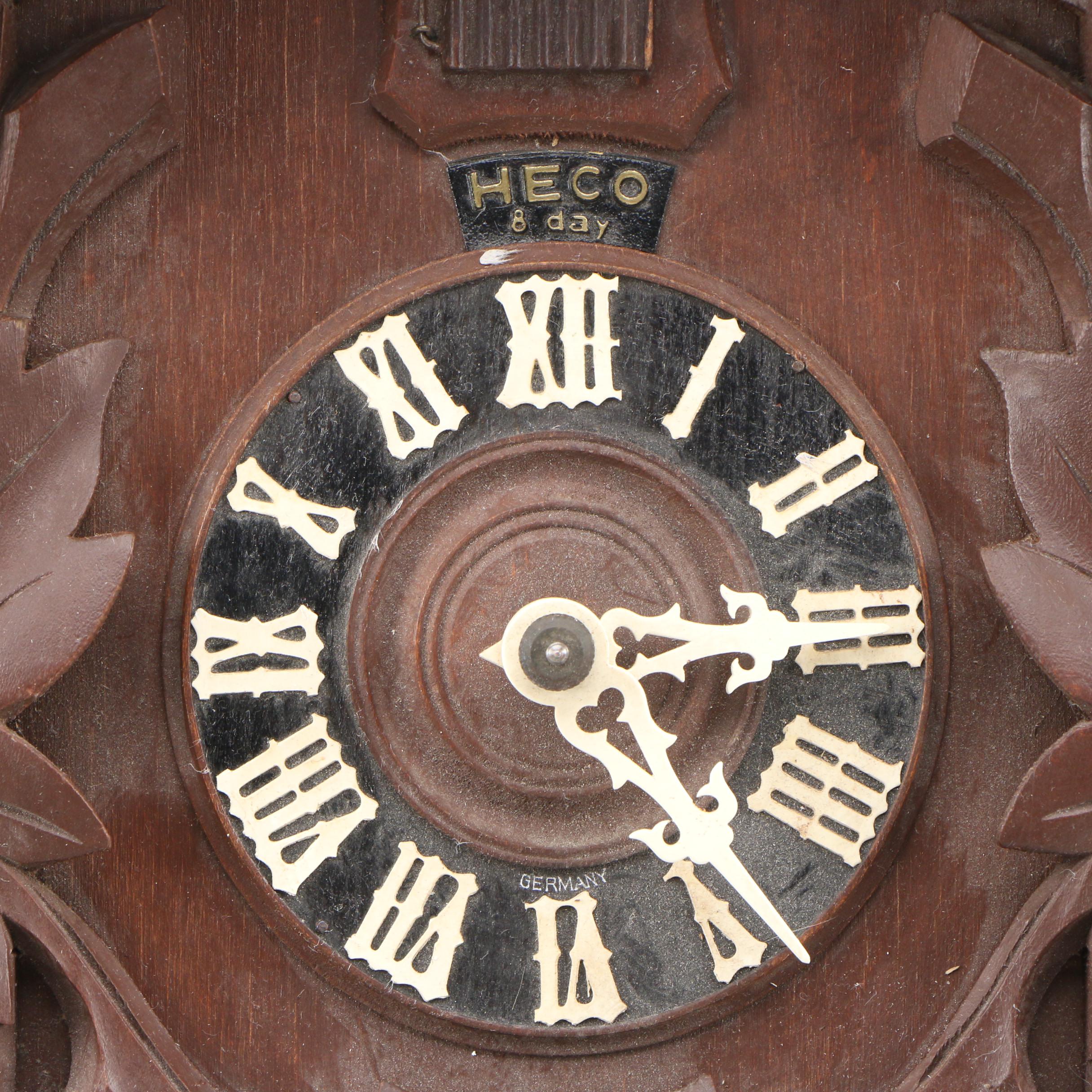 German Heco 8 Day Cuckoo Clock