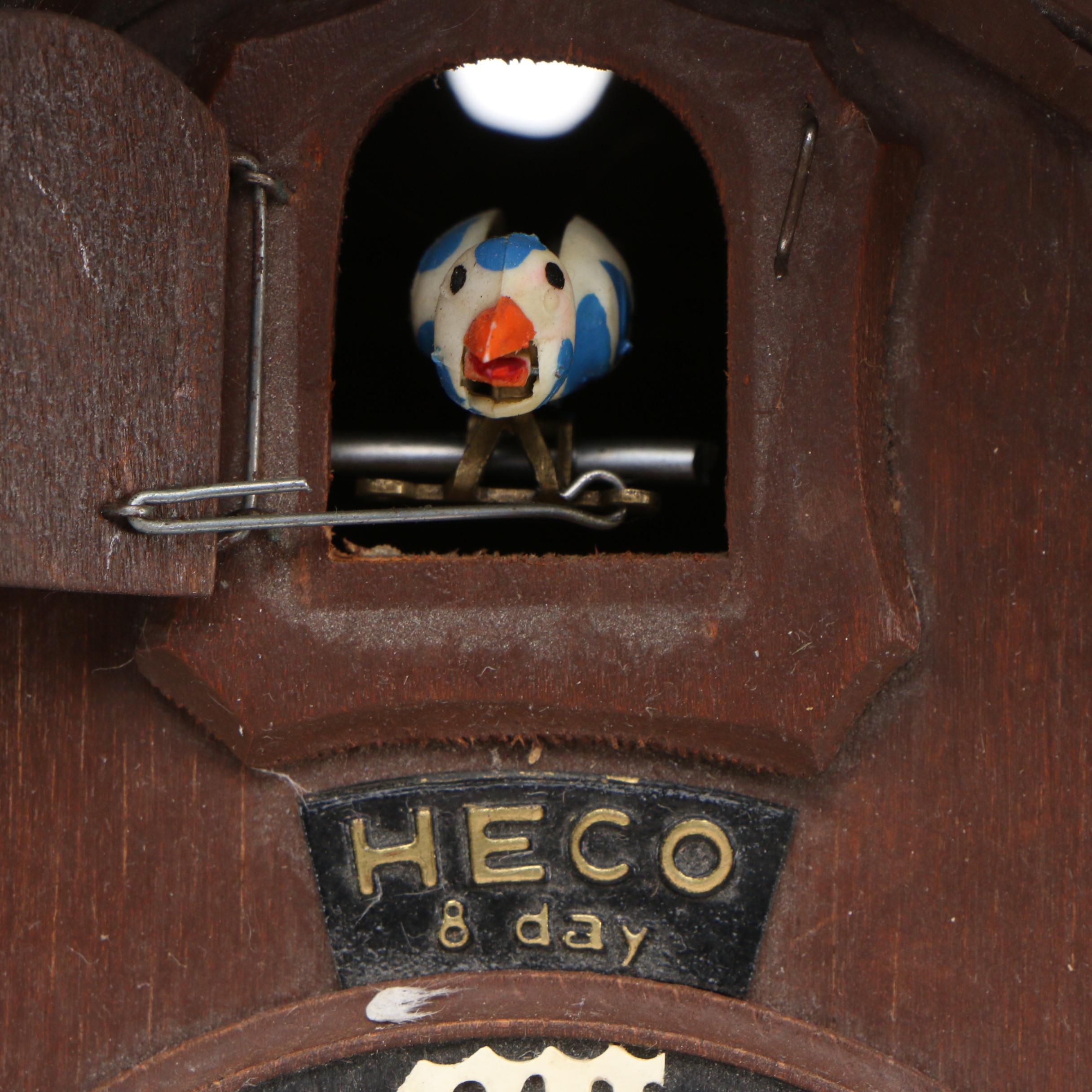 German Heco 8 Day Cuckoo Clock