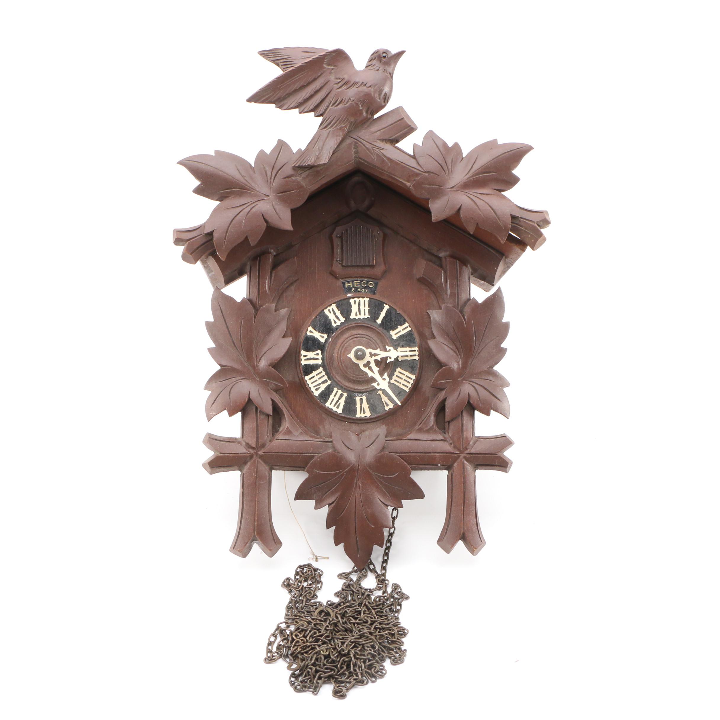 German Heco 8 Day Cuckoo Clock