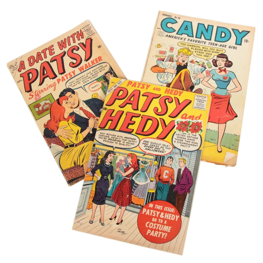 Patsy and Hedy, Candy, Boy Loves Girl and A Date with Patsy Comic Books