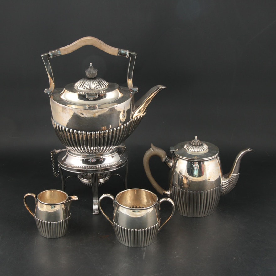 Joseph Rodgers & Sons Sheffield Silver Plate Coffee and Tea Set