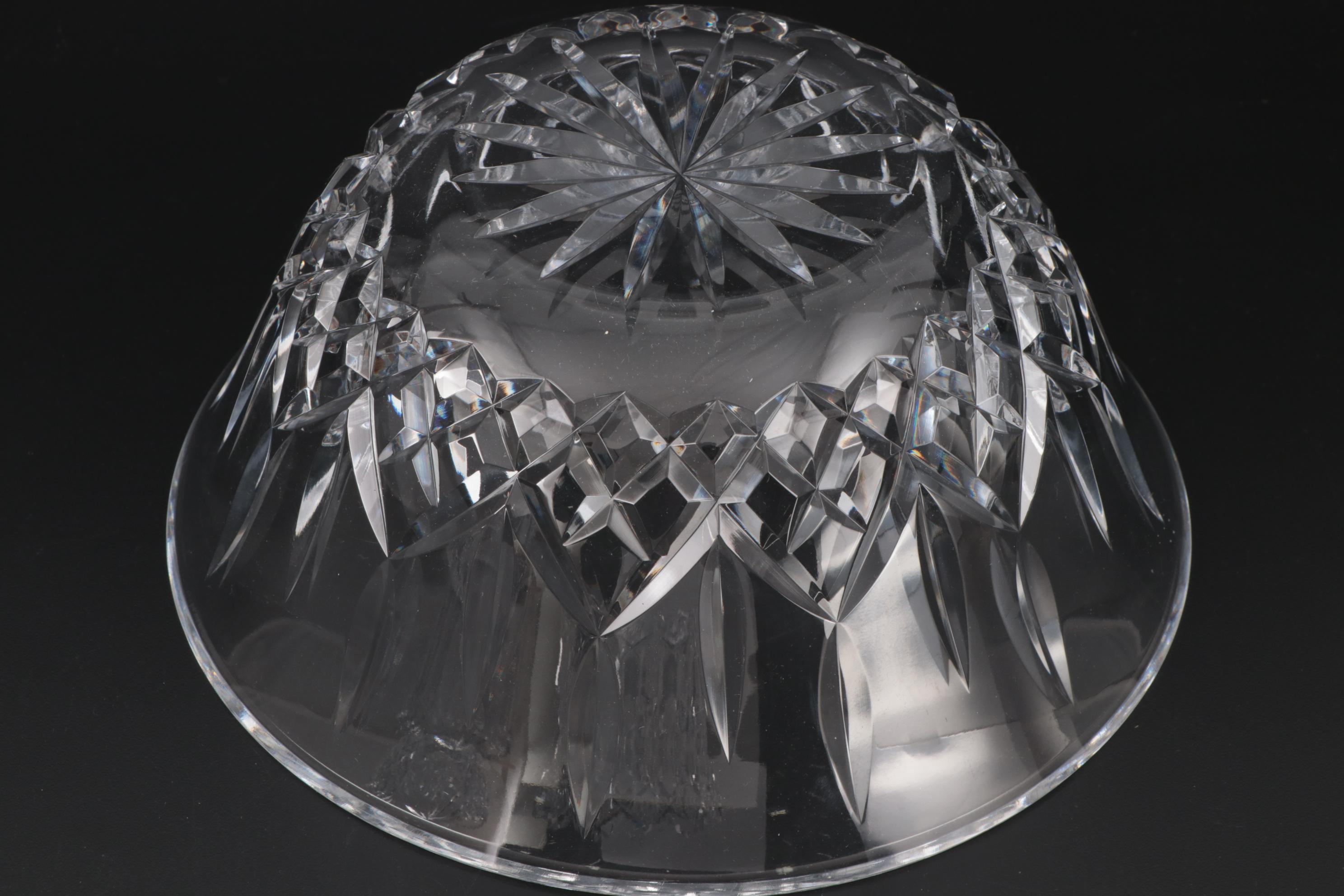 Waterford Crystal "Lismore" Bowl with American Brilliant Cut Glass Bowls