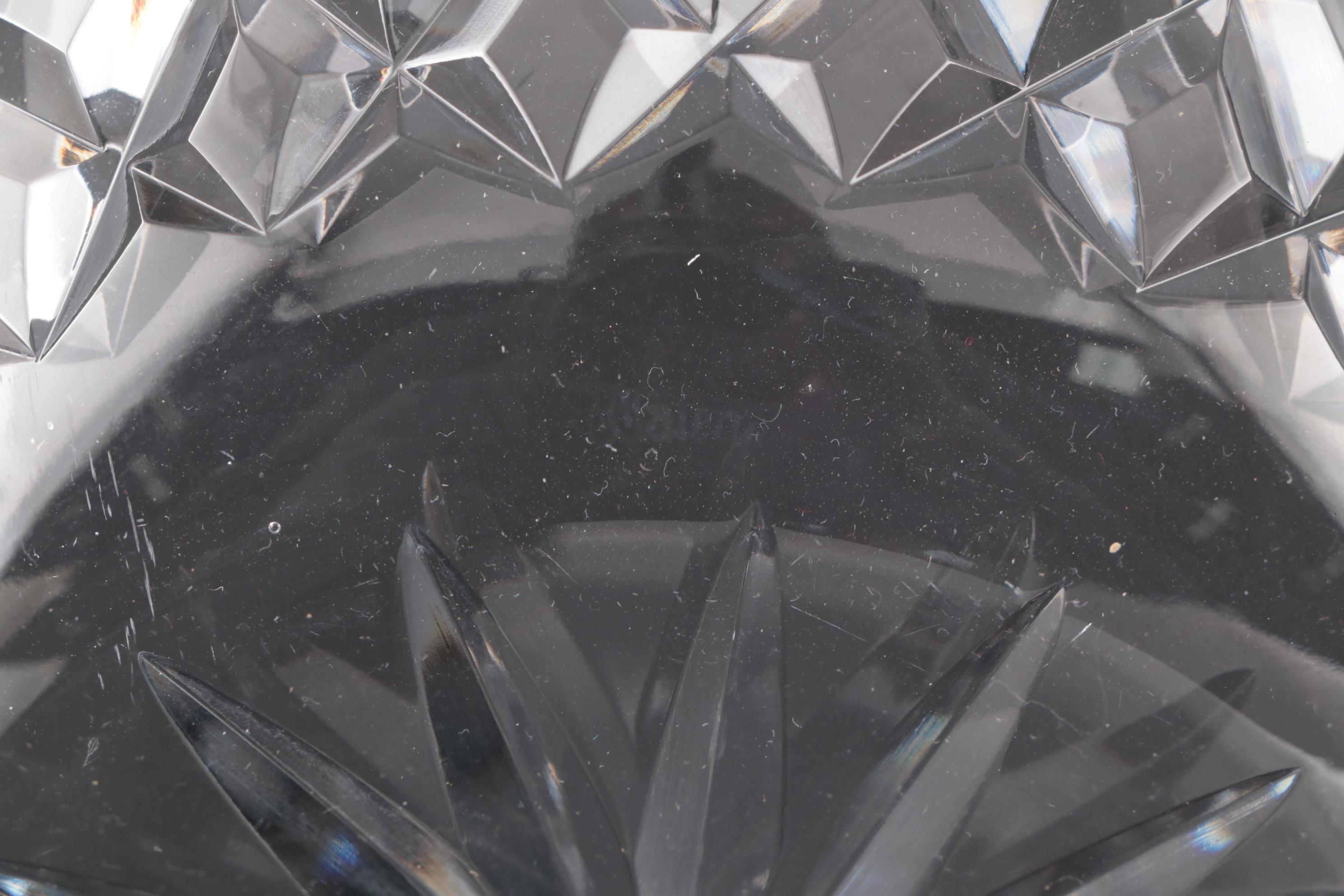 Waterford Crystal "Lismore" Bowl with American Brilliant Cut Glass Bowls