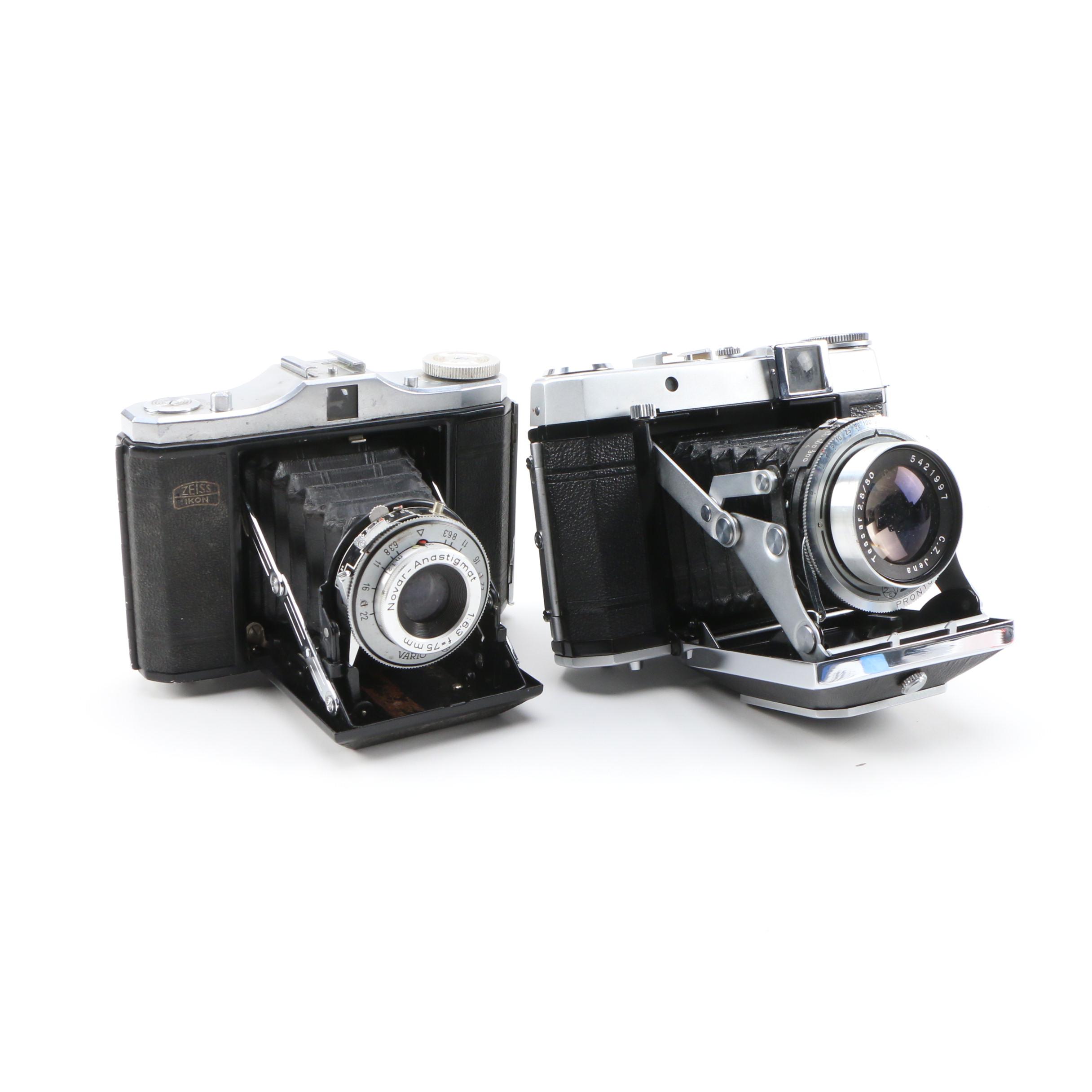 Certo Six Rangefinder Camera and Zeiss Ikon "Nettar" Rangefinder Camera