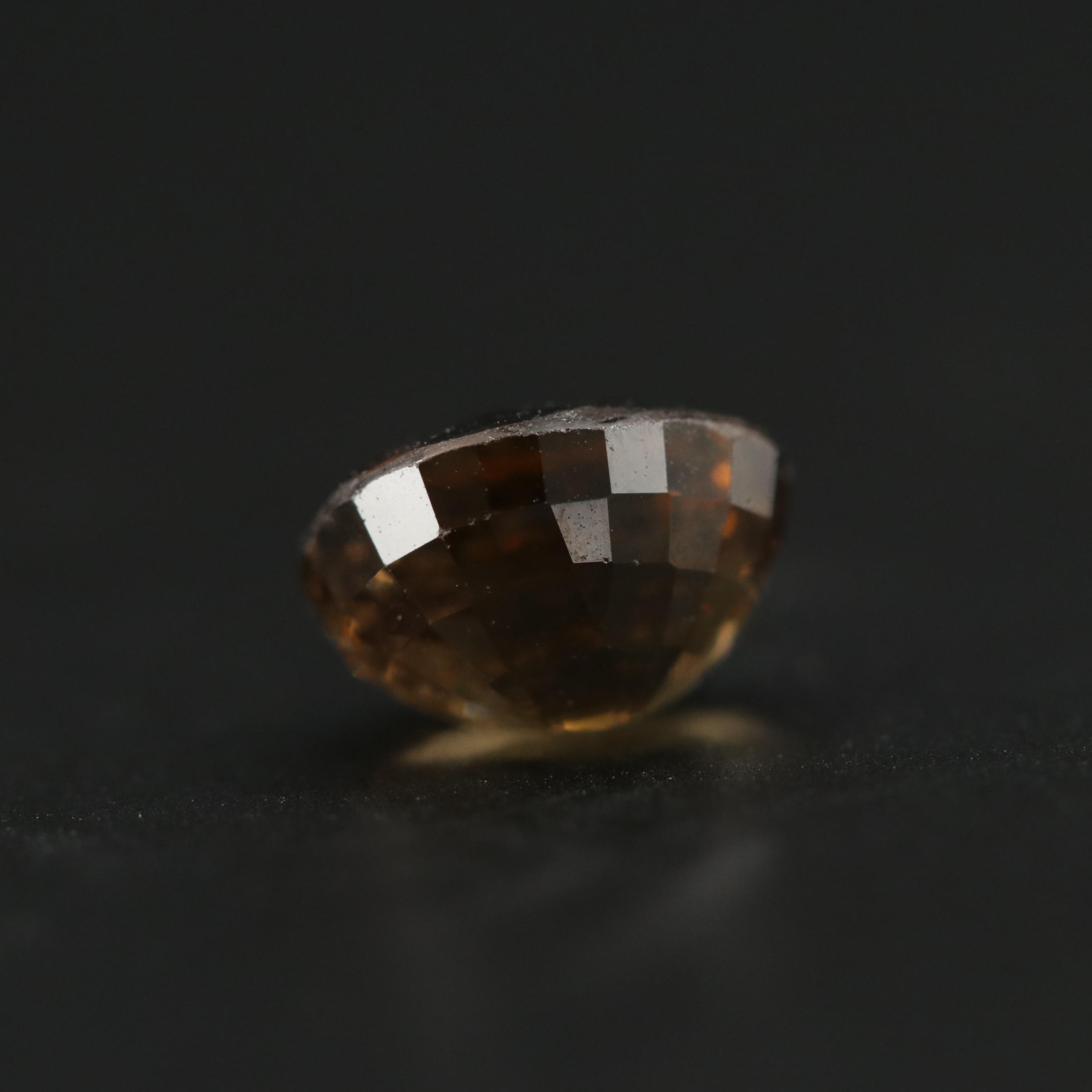Loose 3.45 CT Oval Faceted Zircon