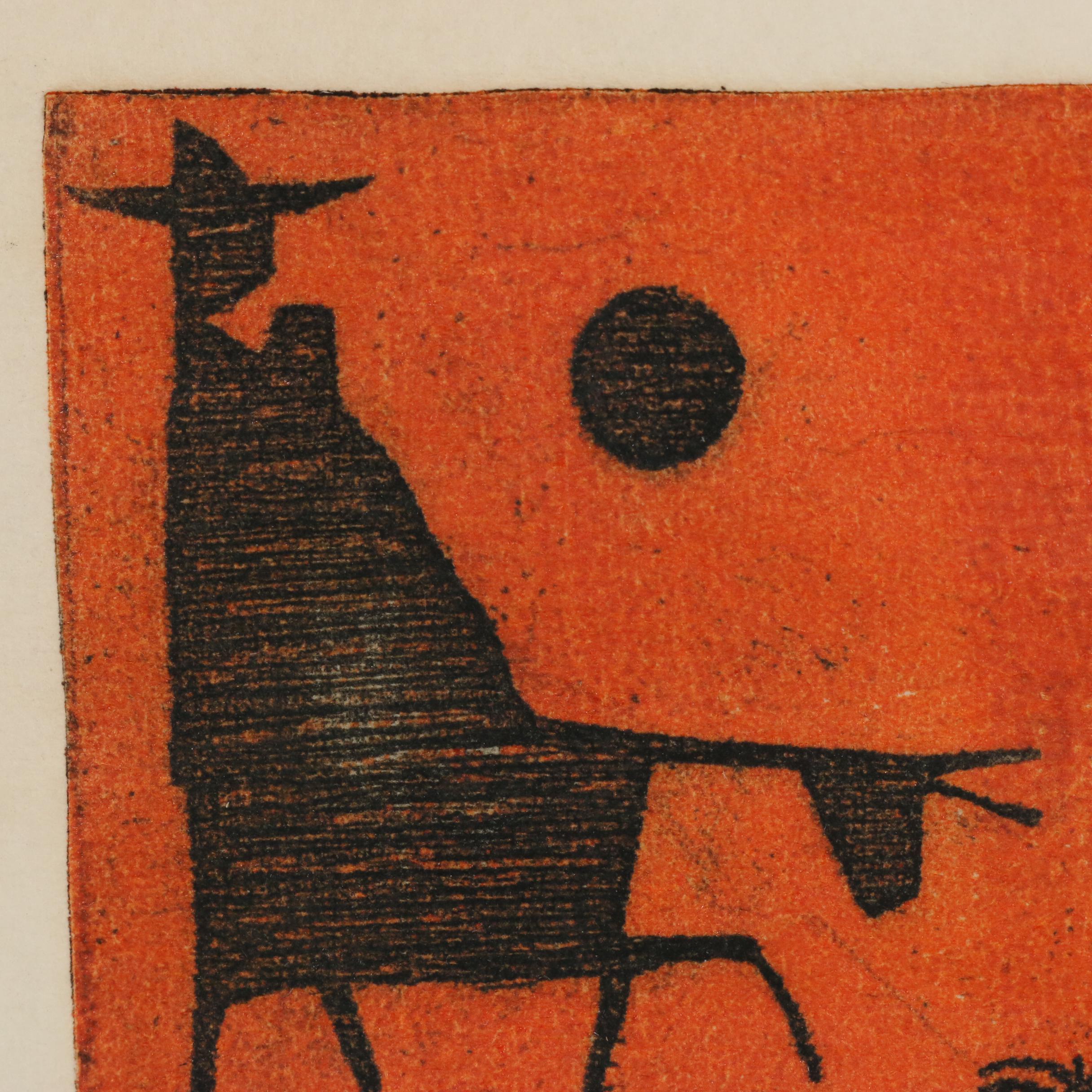 Michael Ponce de León Miniature Etching "Home for Xmas"