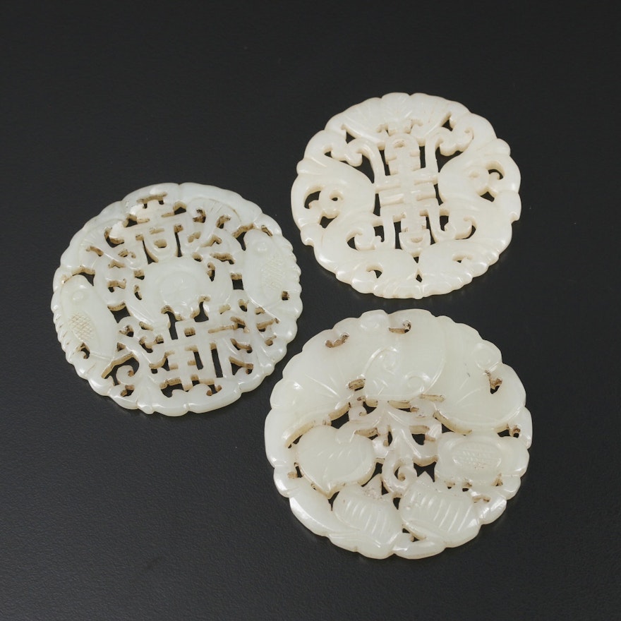 Carved Nephrite Pendants