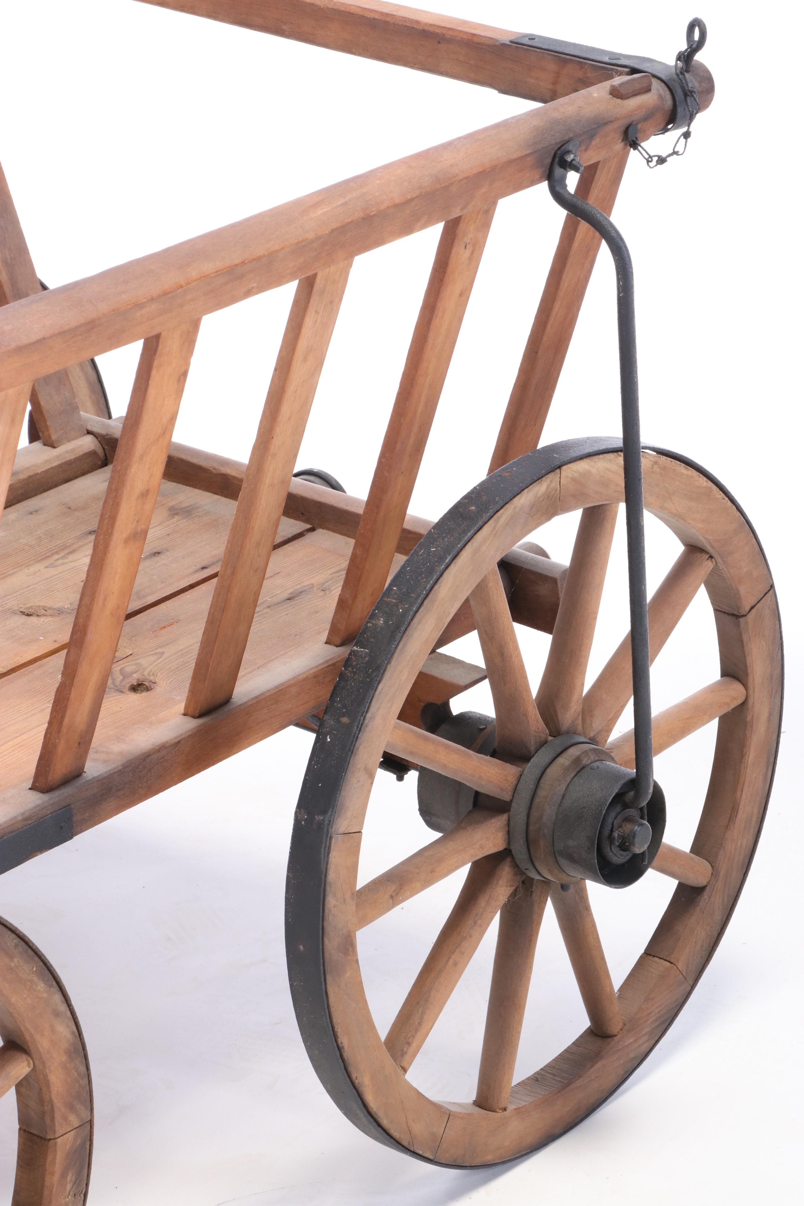 Wooden Goat Cart, Early 20th Century