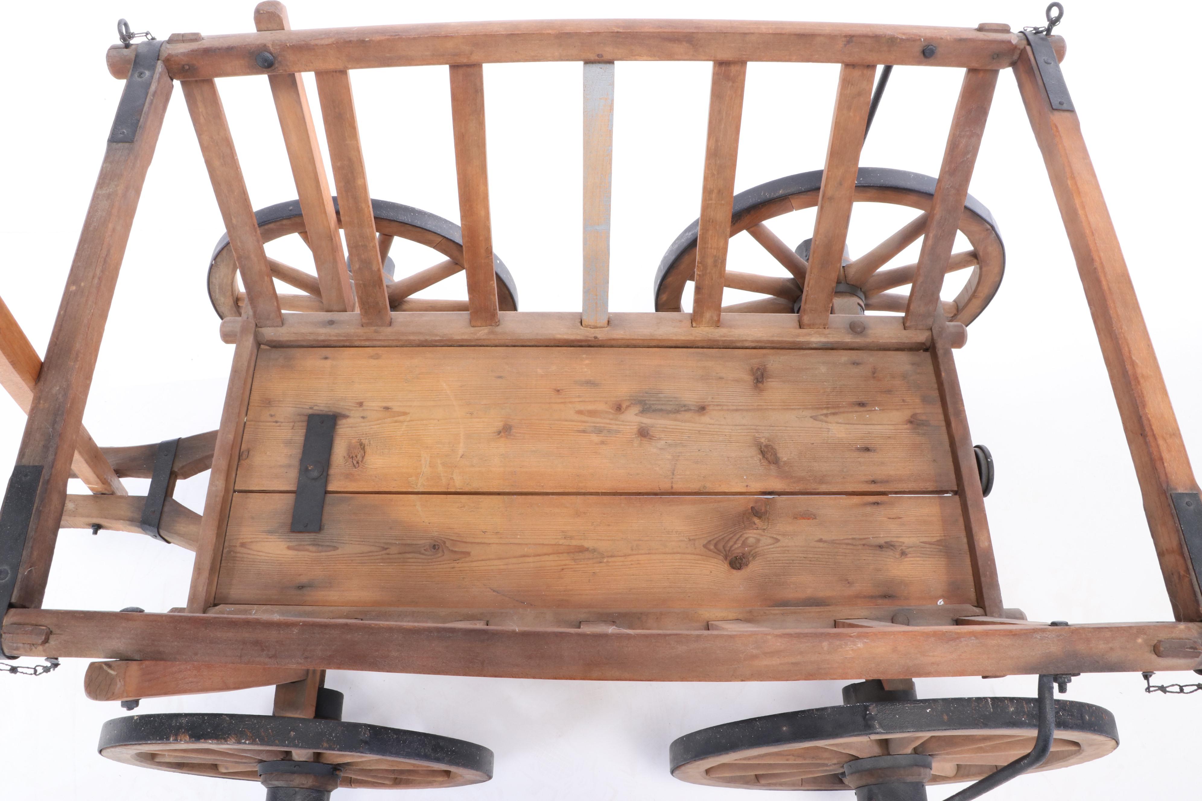 Wooden Goat Cart, Early 20th Century