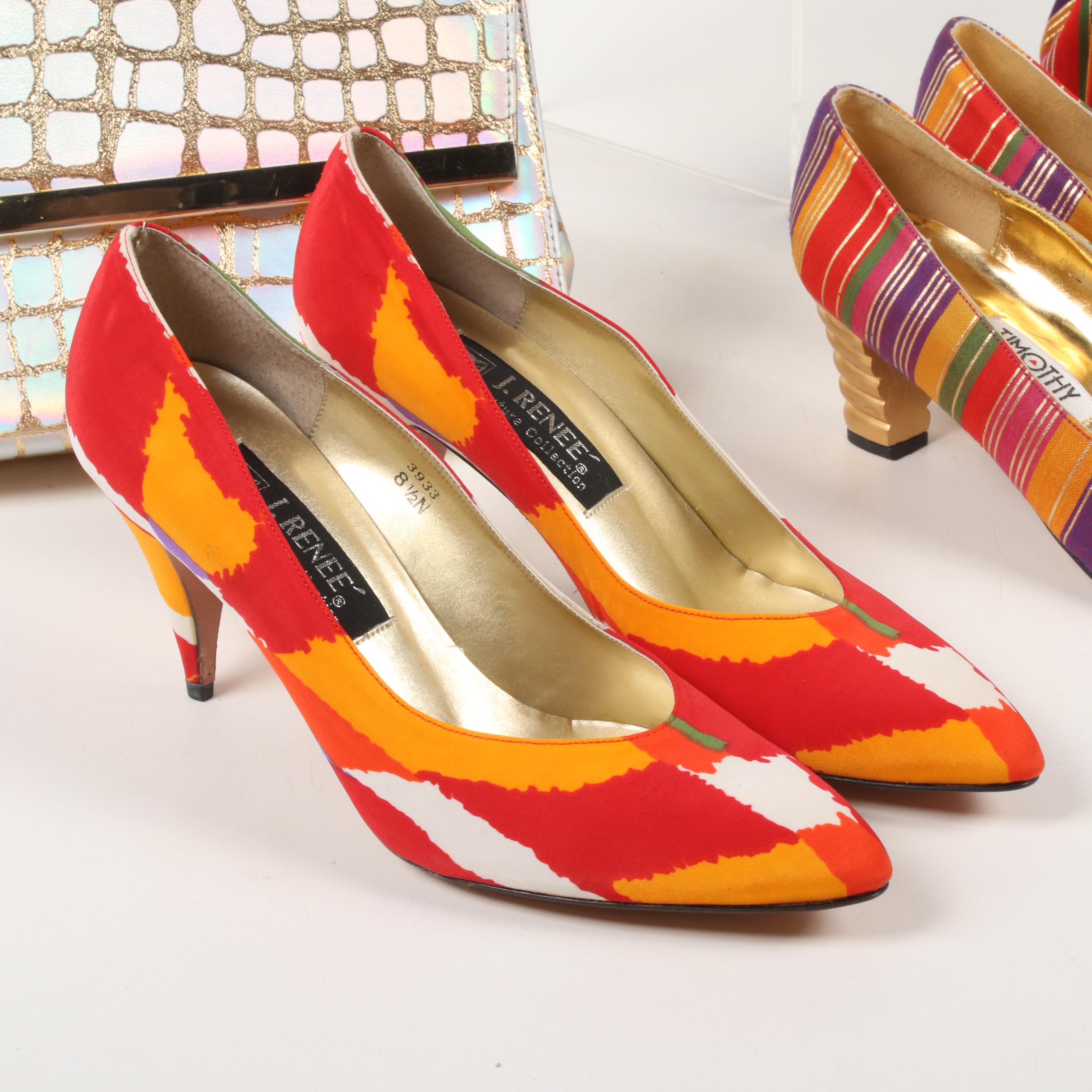 J. Reneé Couture Collection Pumps and Timothy Hitsman Pumps & Matching Clutches