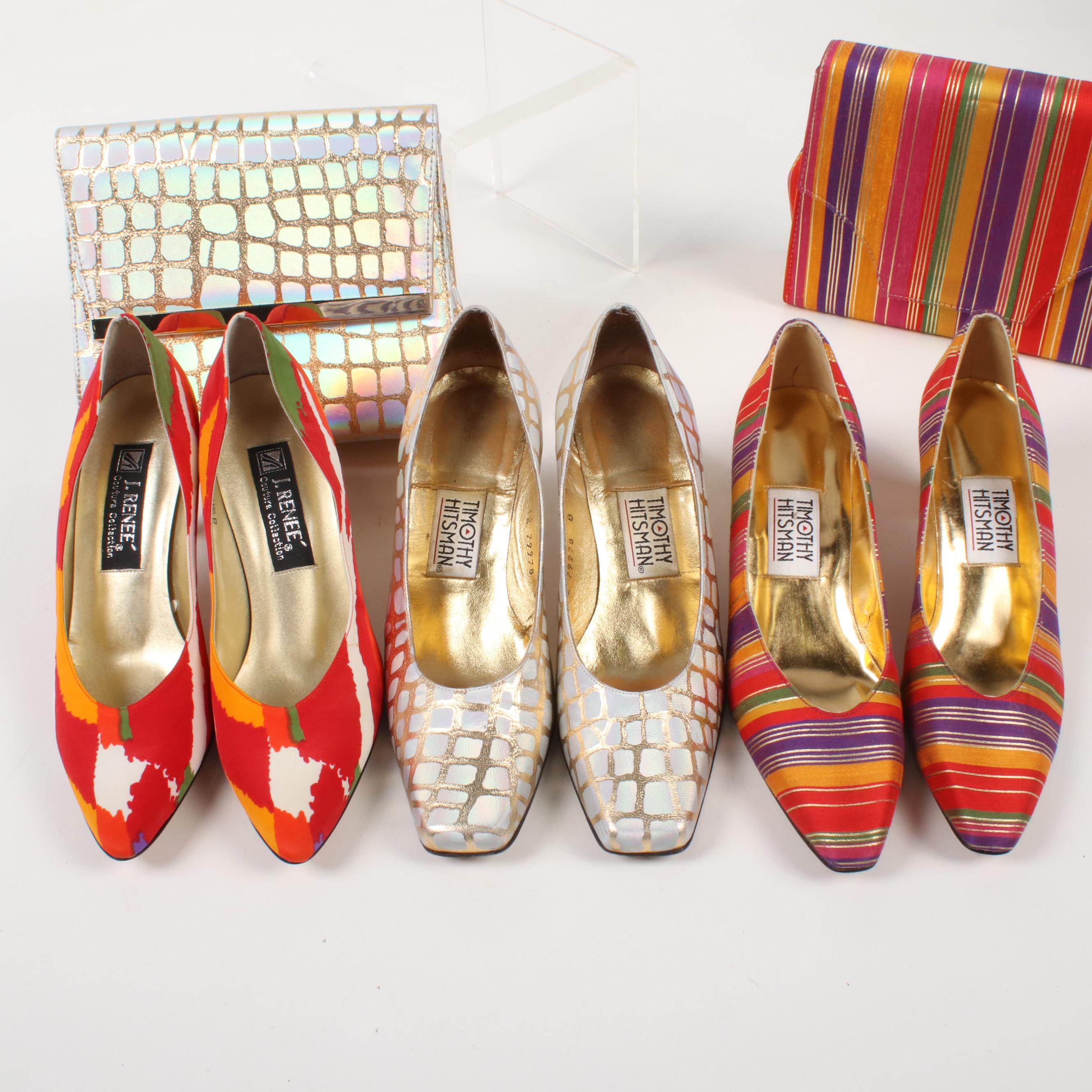 J. Reneé Couture Collection Pumps and Timothy Hitsman Pumps & Matching Clutches