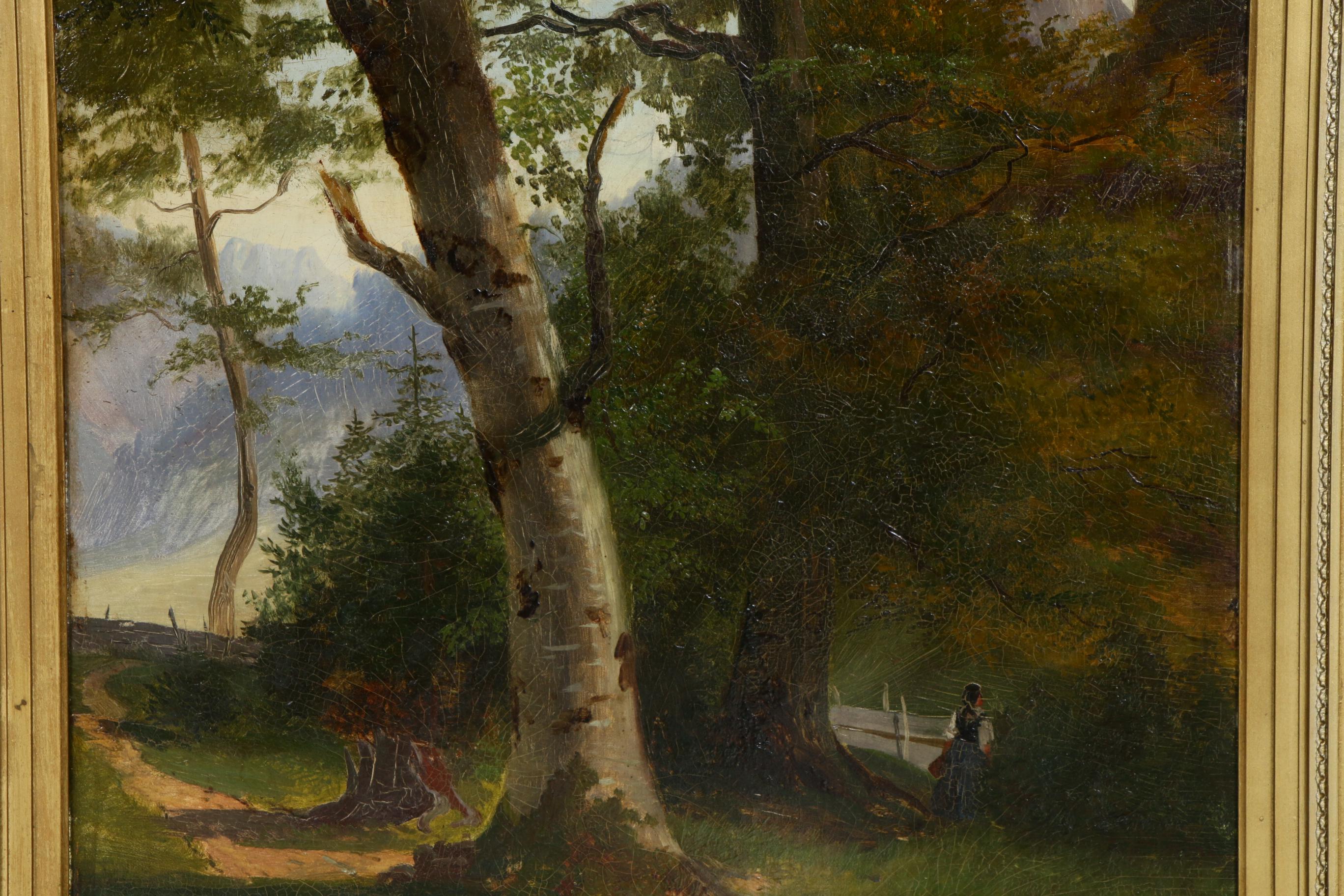 Landscape with Figure Oil Painting