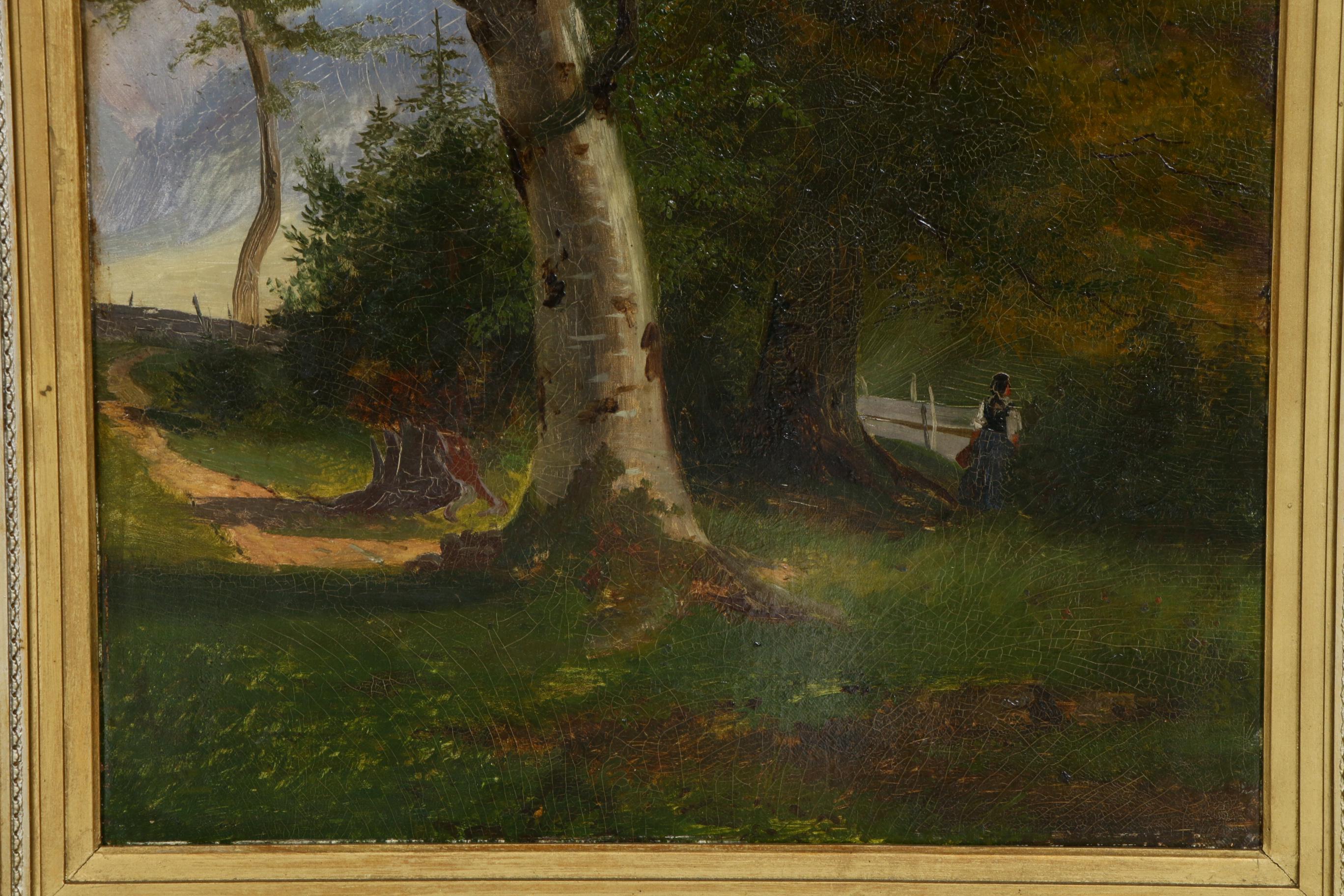 Landscape with Figure Oil Painting