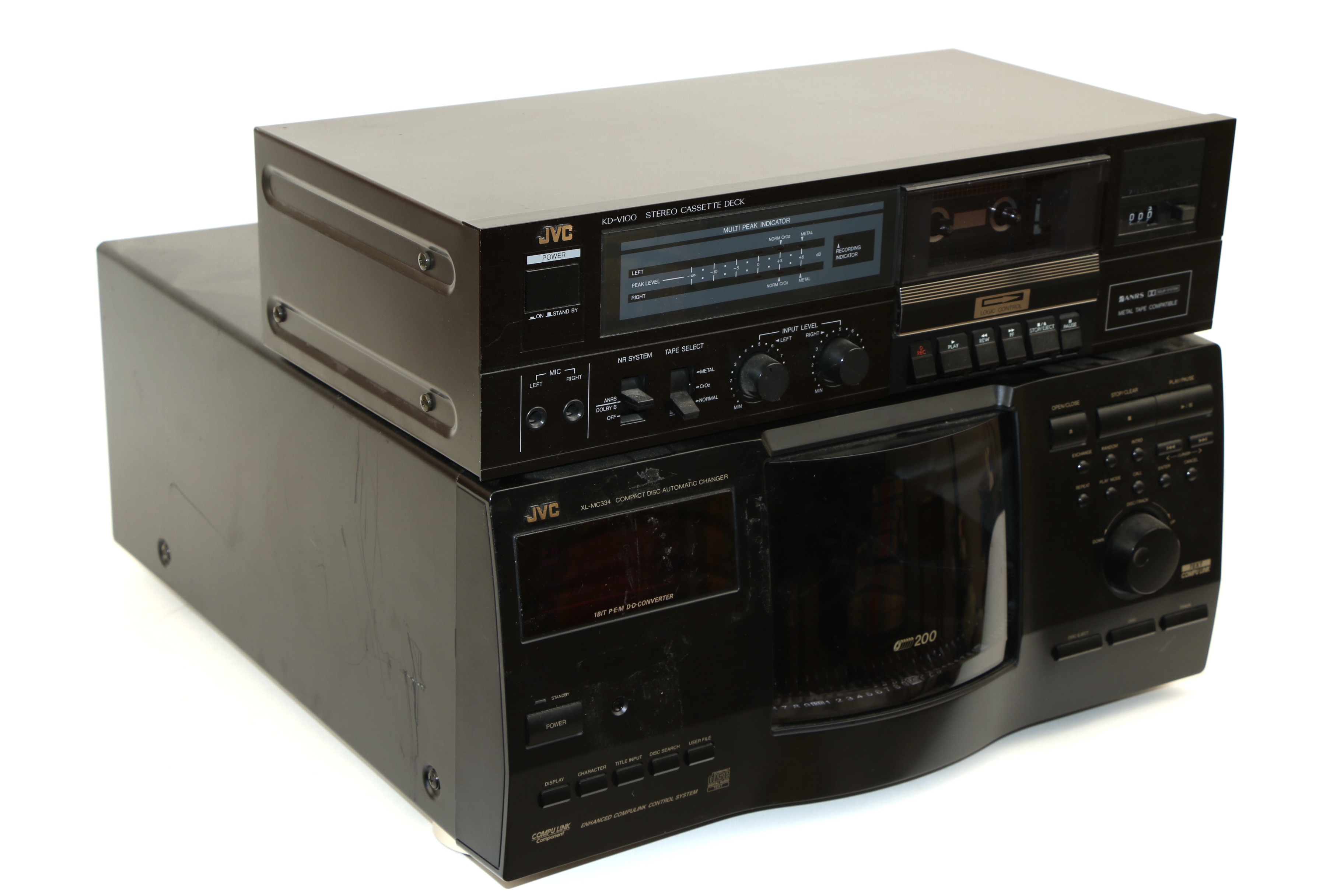 JVC Compact Disk Automatic Changer and Stereo Cassette Deck