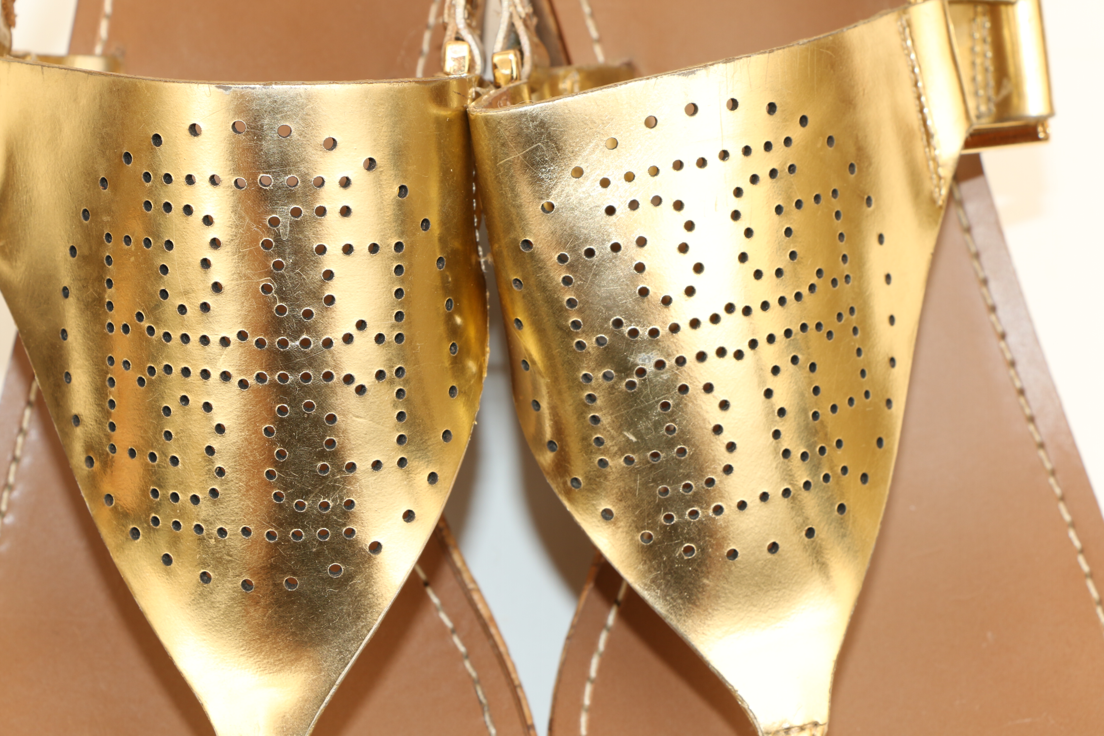 Tory Burch Pierced Leather Cork Wedge Sandals and Miller Medallion Flat Sandals