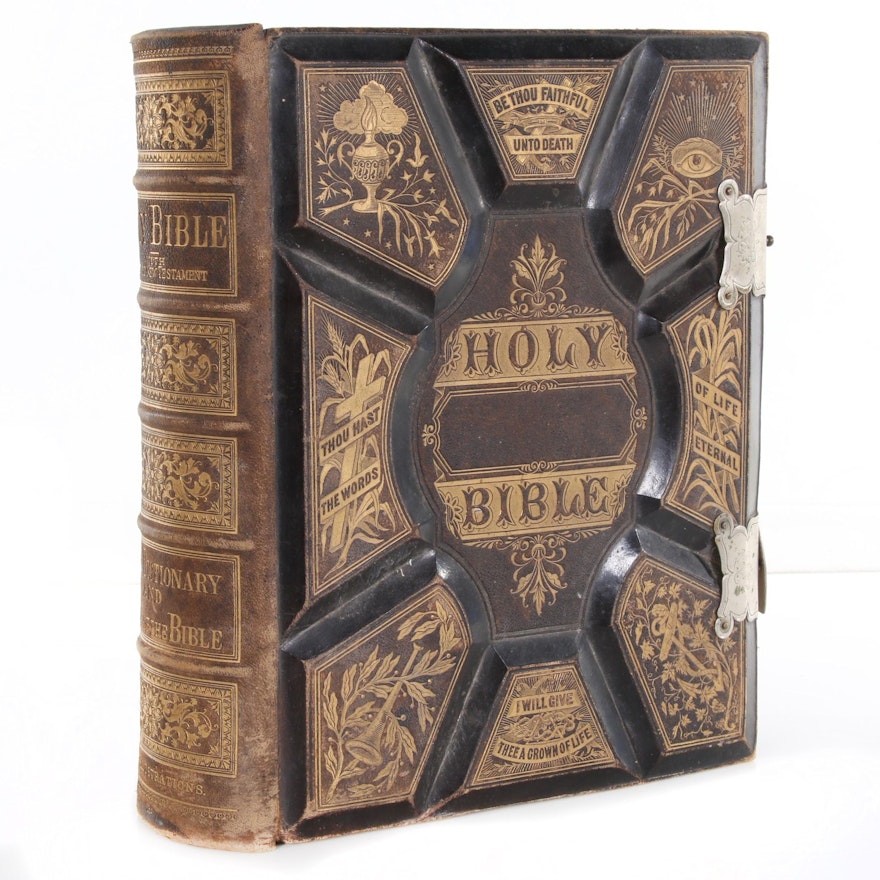 1881 "The Holy Bible with Complete Concordance and Bible Dictionary"