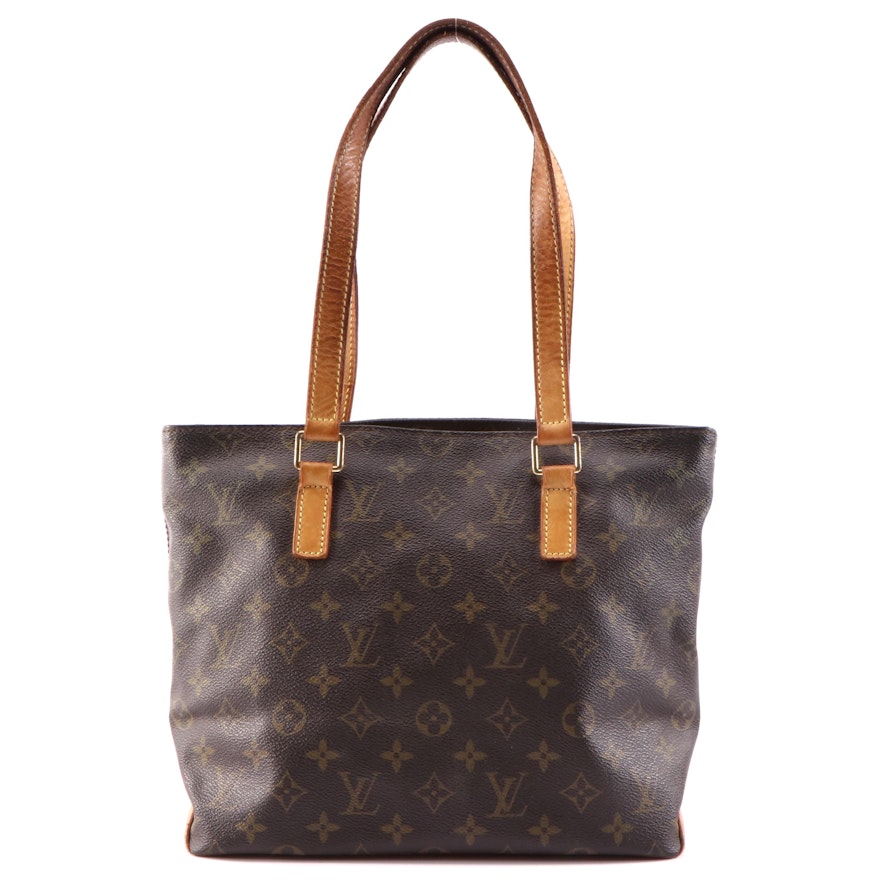 Louis Vuitton Cabas Piano Shoulder Bag in Monogram Canvas and Vachetta Leather