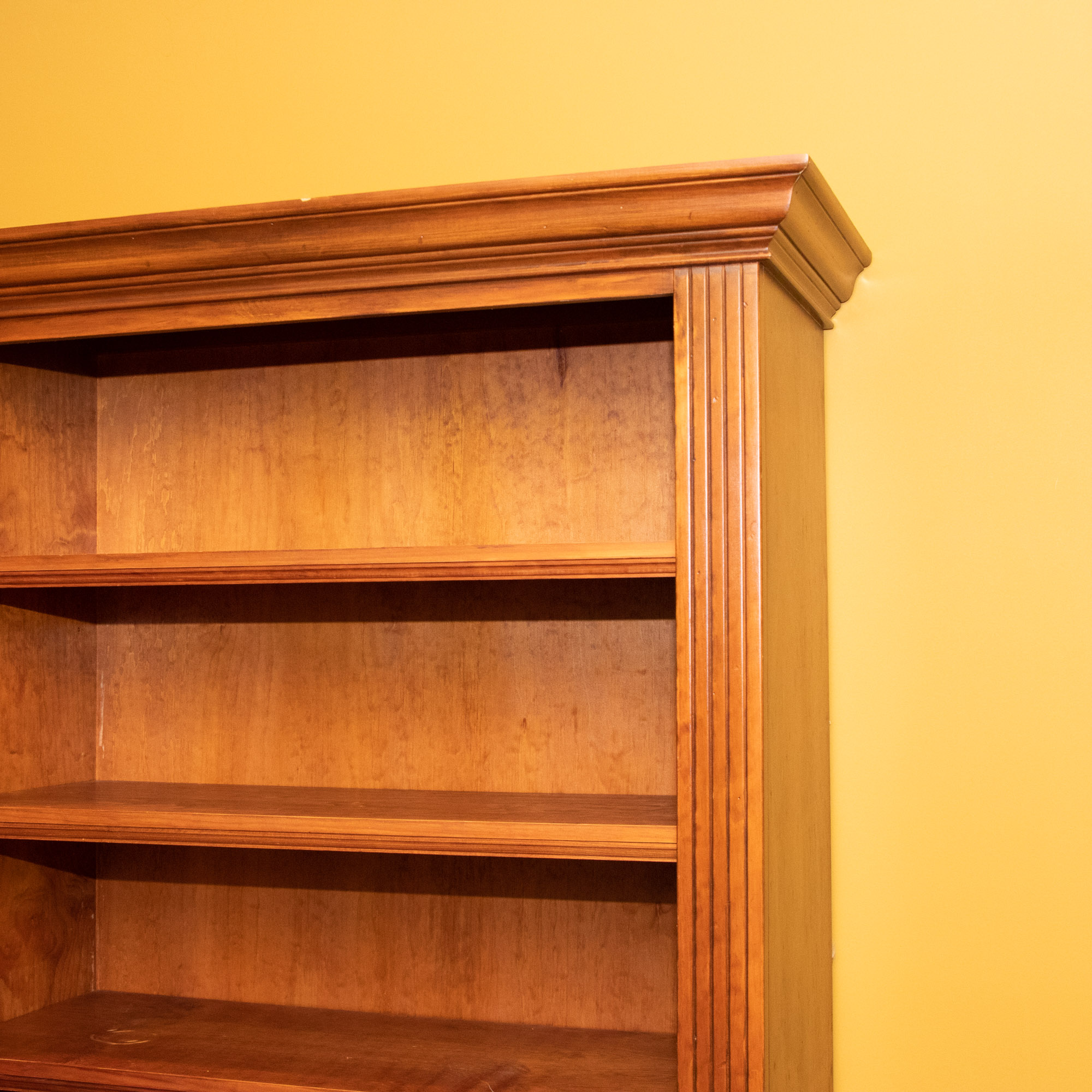 Cherry Fluted Pilaster Bookcase