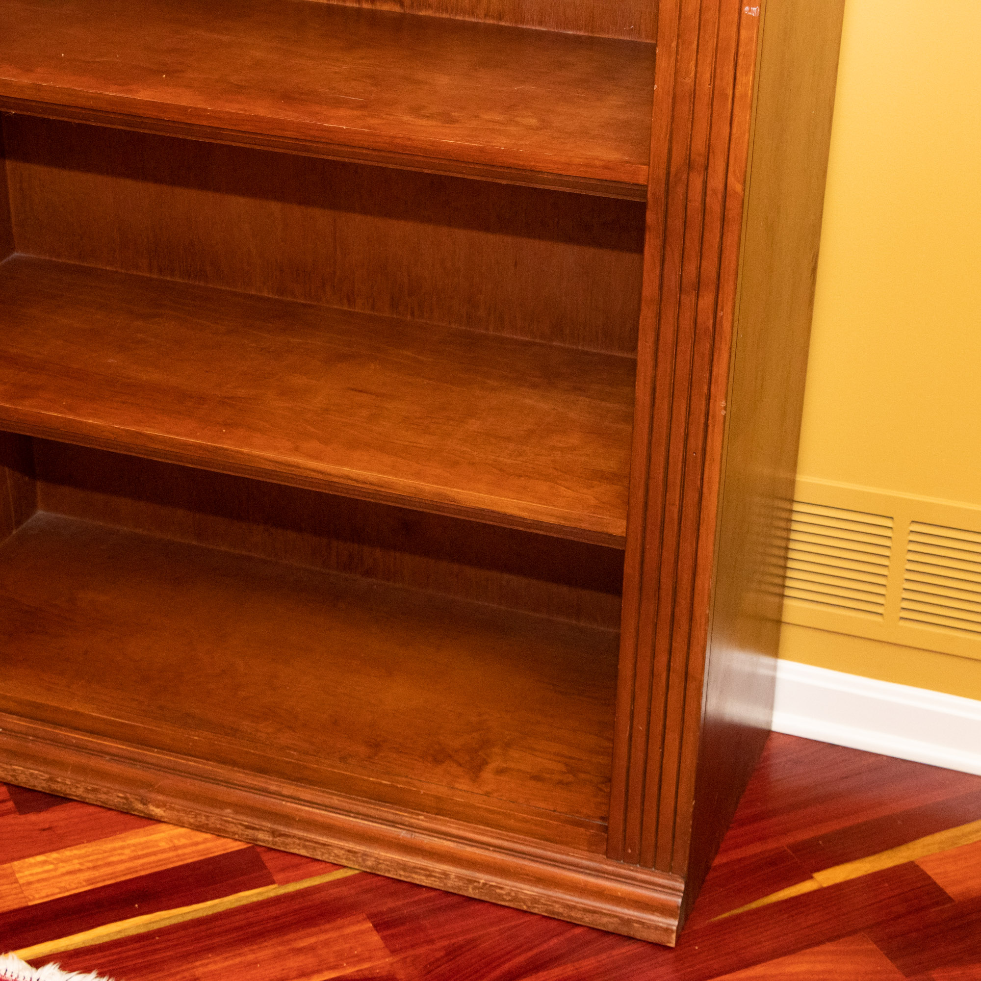 Cherry Fluted Pilaster Bookcase