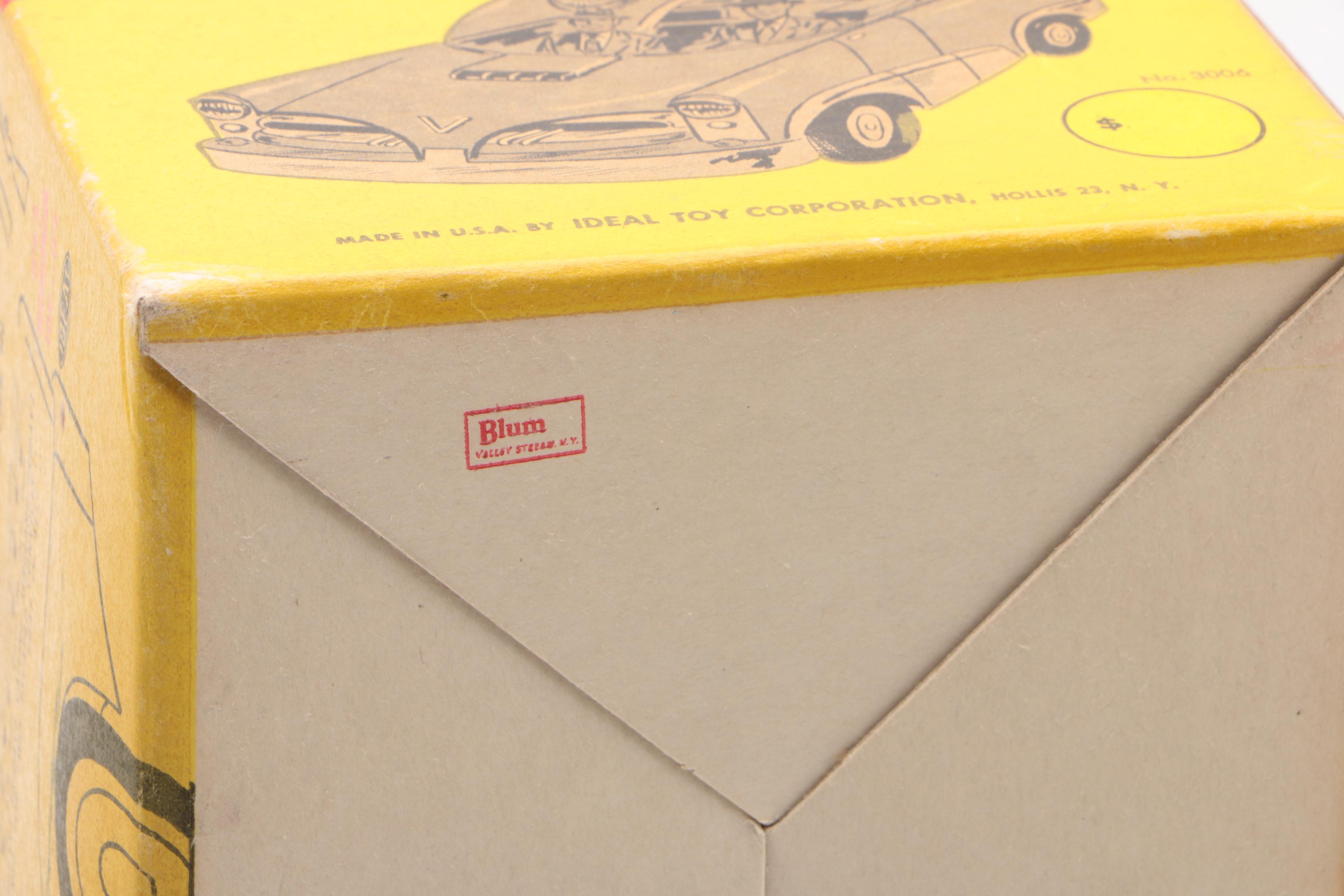 Ideal Jack Webb "Dragnet" Talking Police Car in Original Packaging, 1955