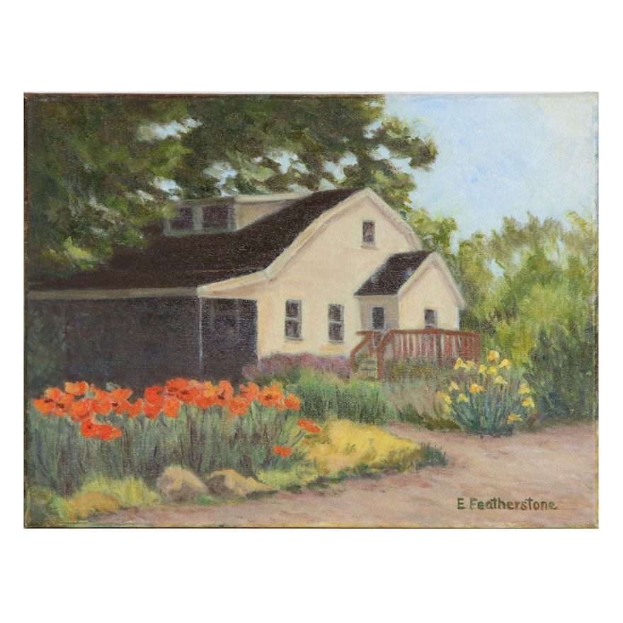 Emily Featherstone Oil Painting of Country House