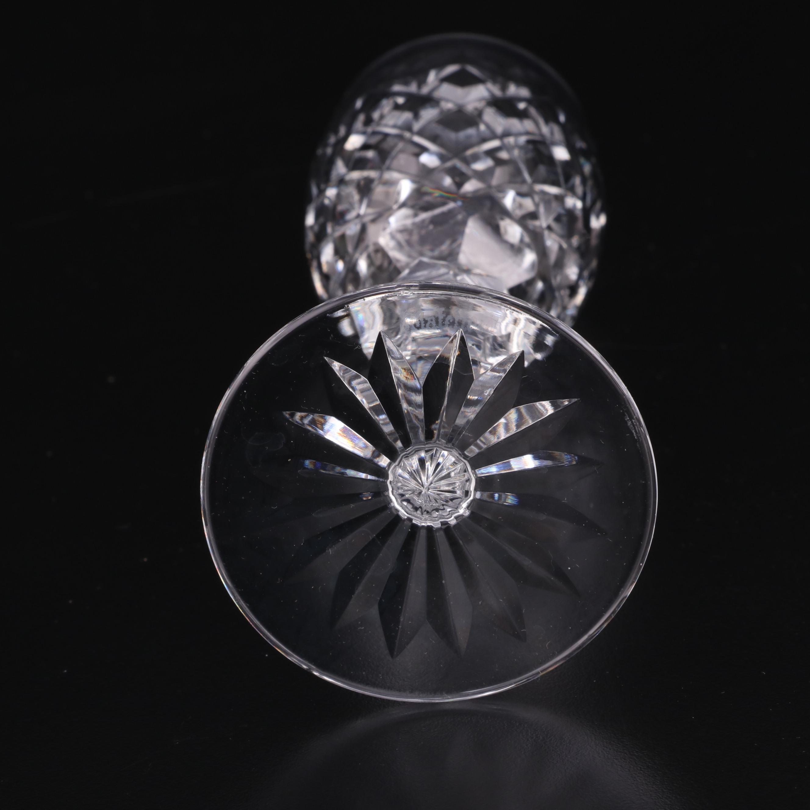 Waterford Crystal "Powerscourt" Sherry Glasses, Mid to Late 20th Century