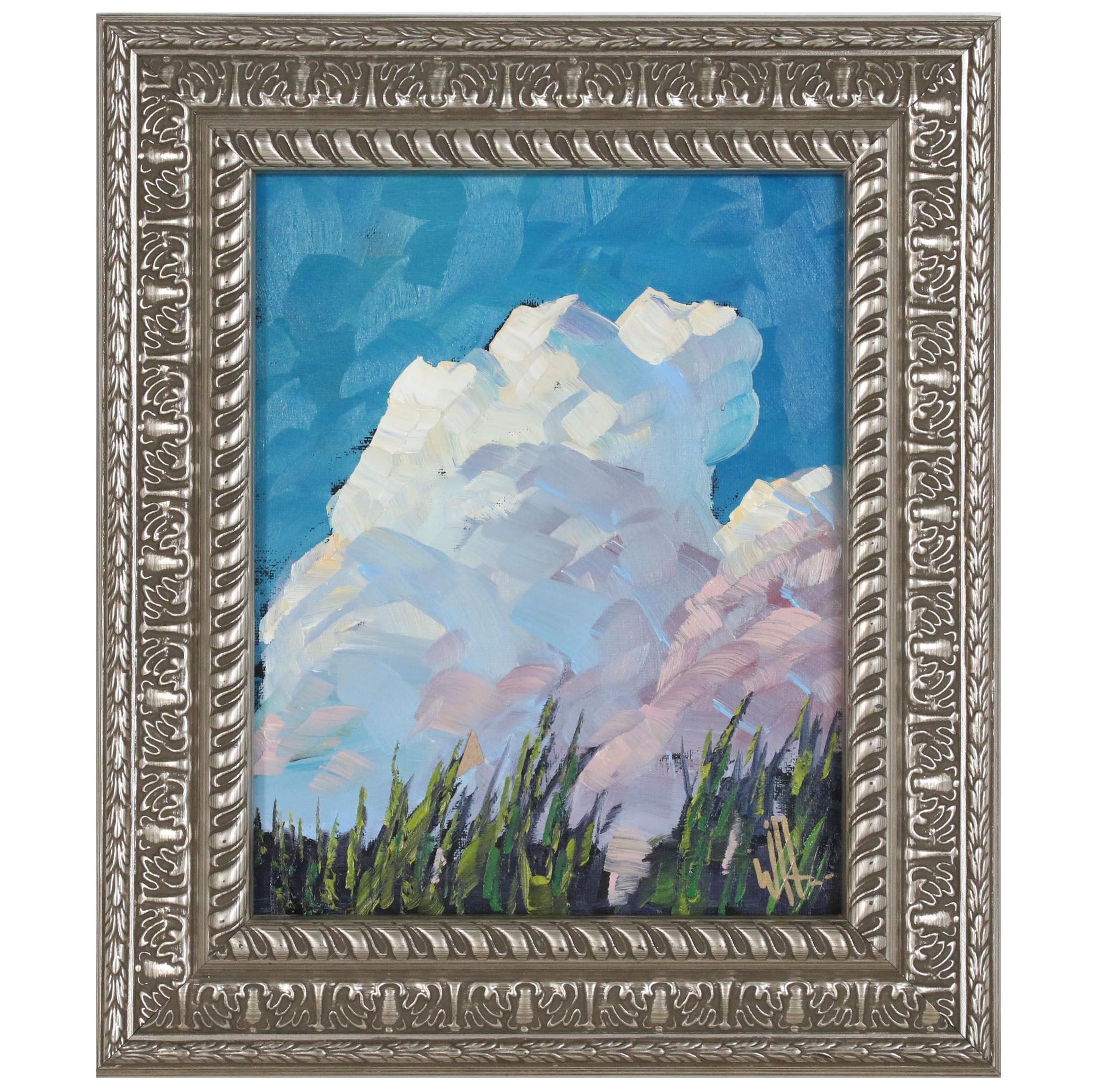 William Hawkins Landscape with Clouds Oil Painting