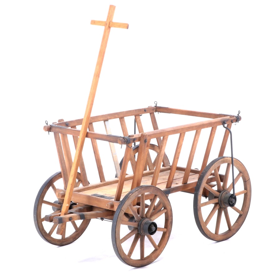 Wooden Goat Cart, Early 20th Century