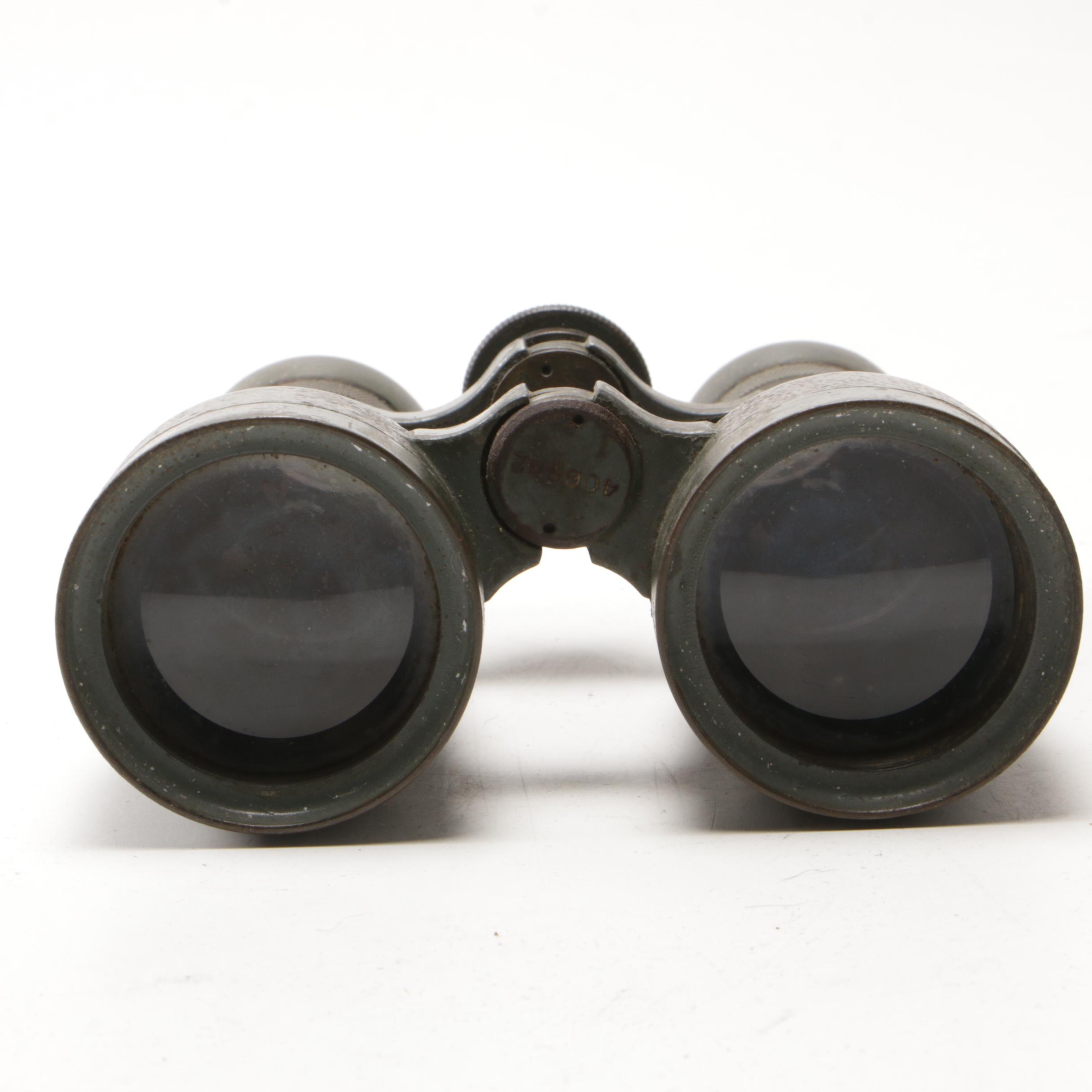 Fernglas Goerz 08 German WWI Era Military Field Binoculars