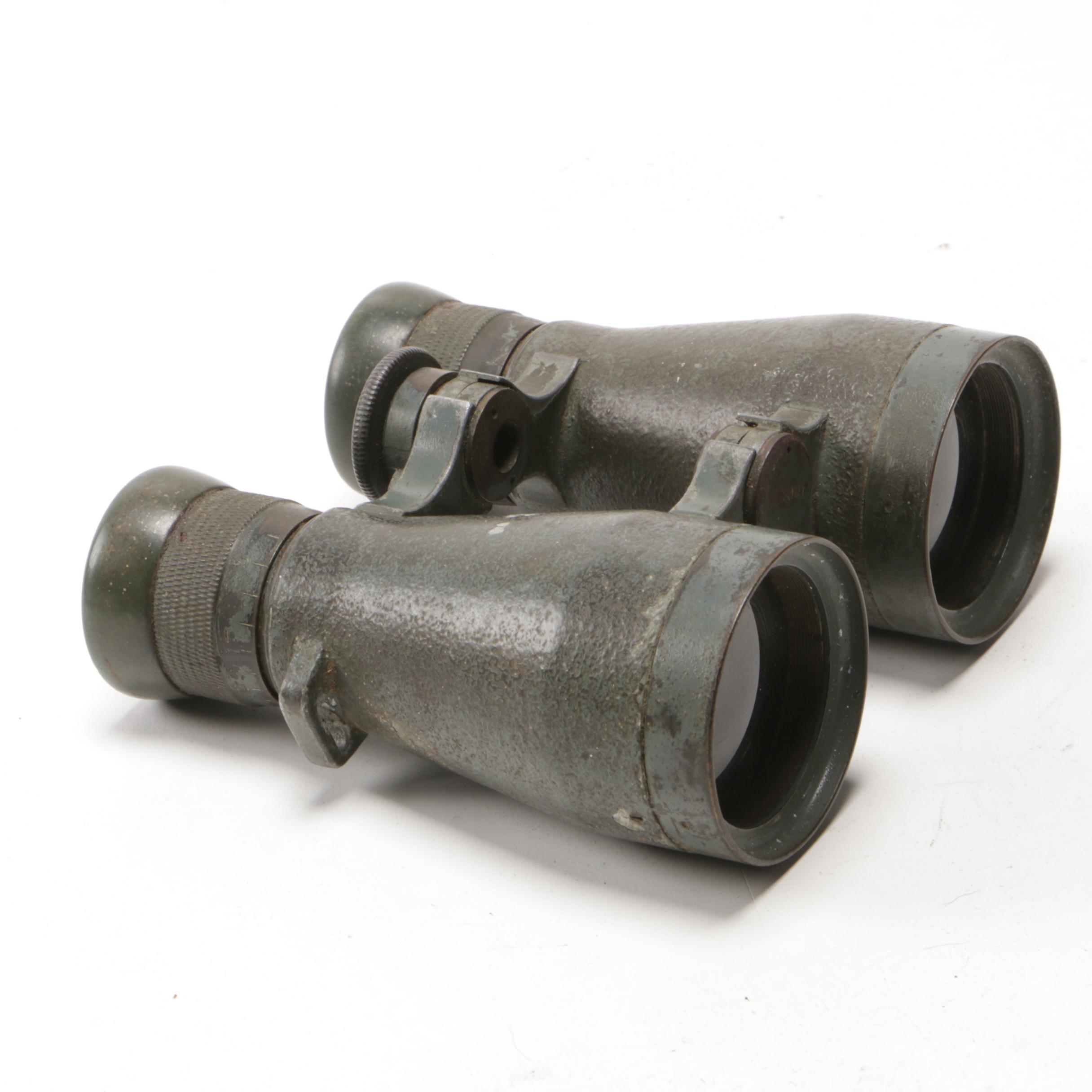 Fernglas Goerz 08 German WWI Era Military Field Binoculars