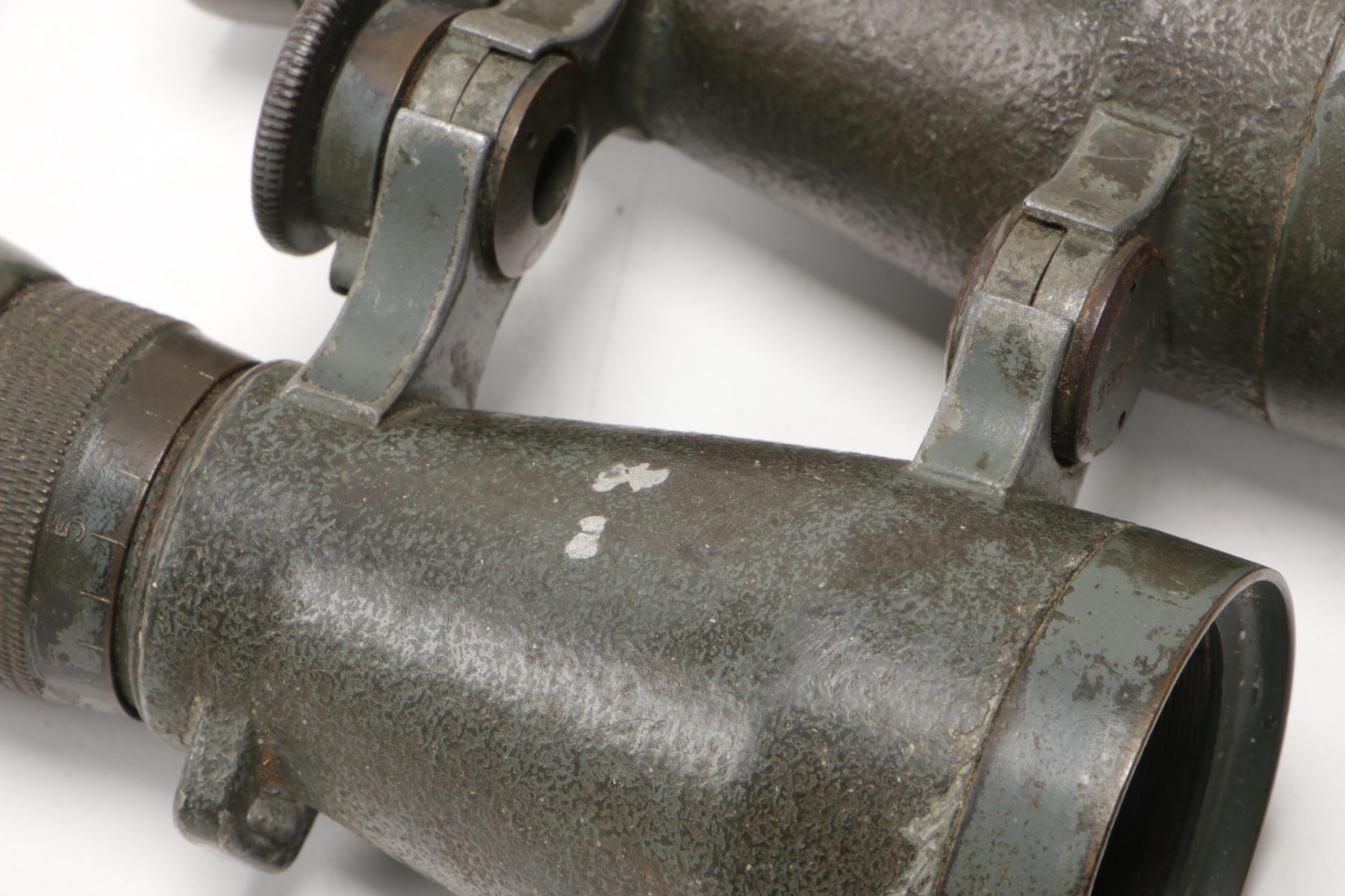 Fernglas Goerz 08 German WWI Era Military Field Binoculars