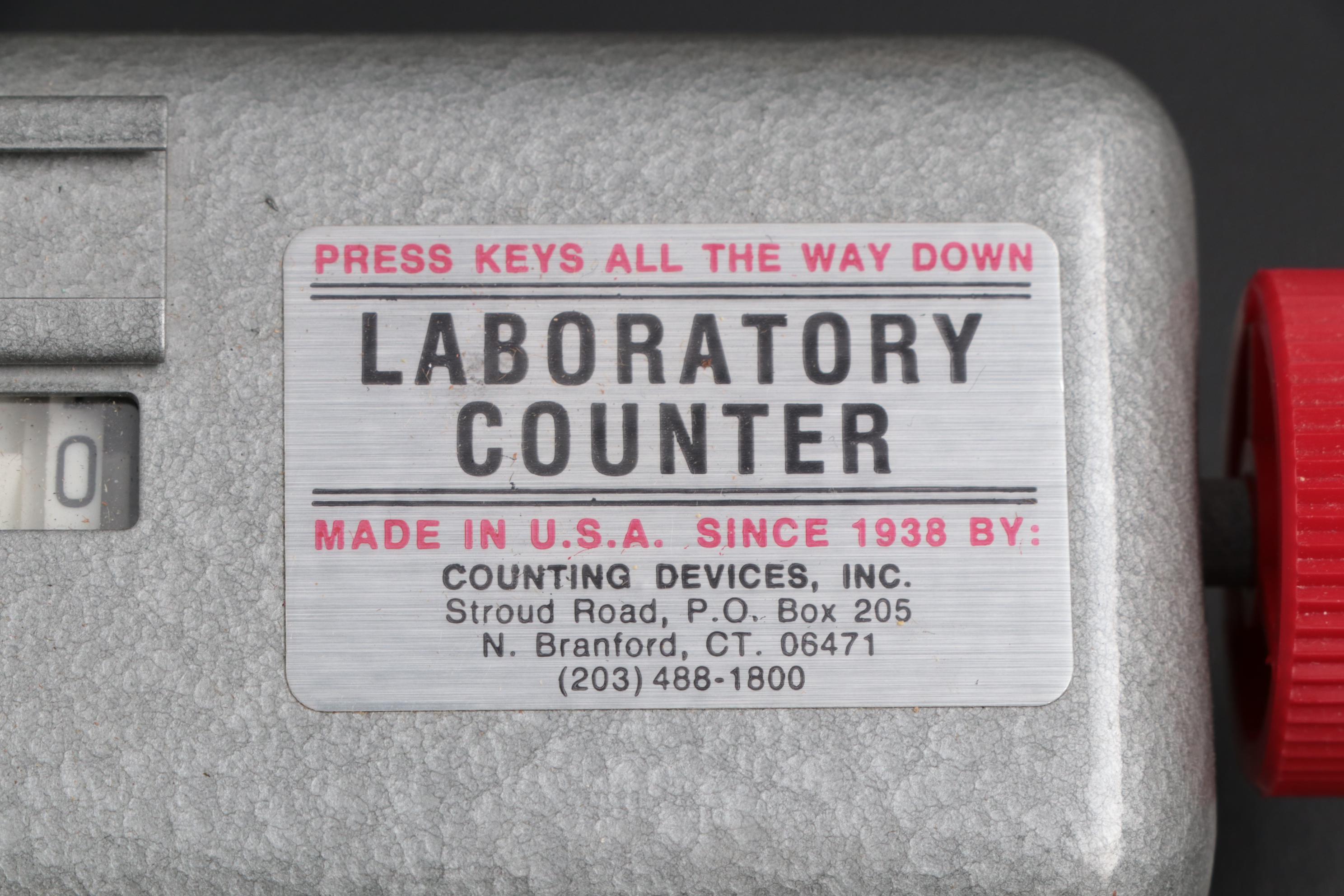 Laboratory Counter, Wintrobe Tubes, and Coors Porcelain Funnel, Mid-20th C.