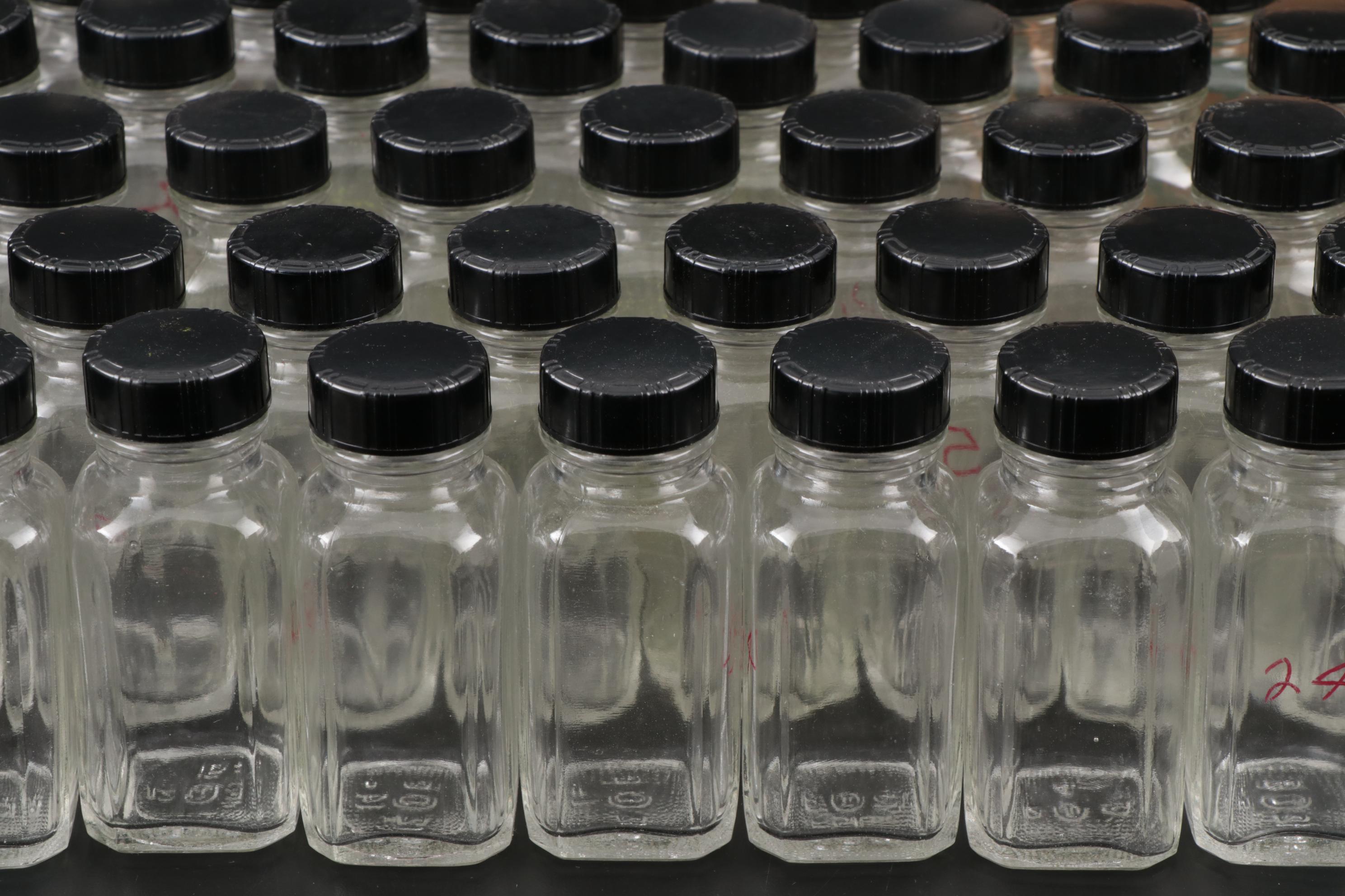 Laboratory Counter, Wintrobe Tubes, and Coors Porcelain Funnel, Mid-20th C.