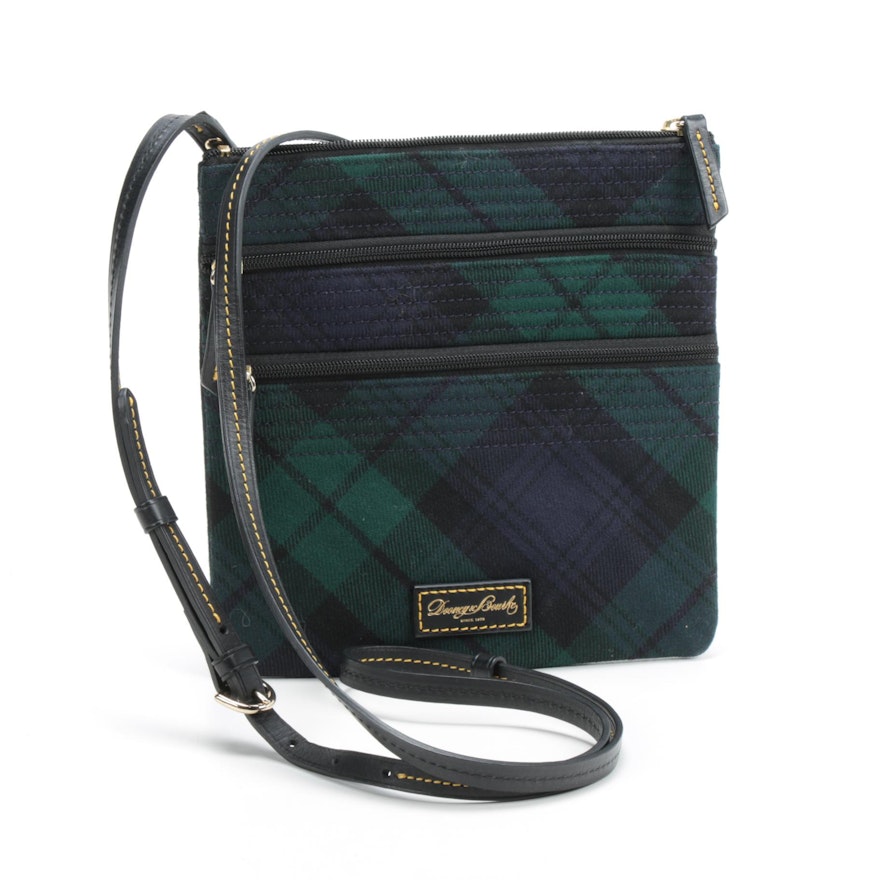 Dooney & Bourke Tartan Plaid Zippered Crossbody Bag