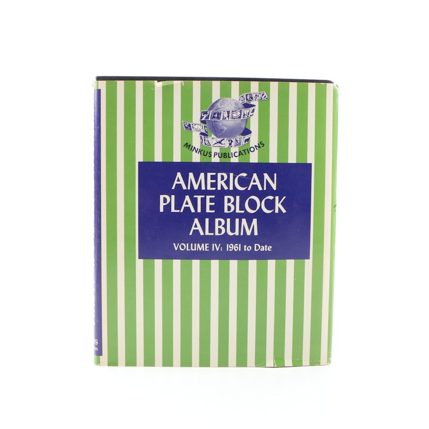 Vintage American Plate Block Stamp Collection
