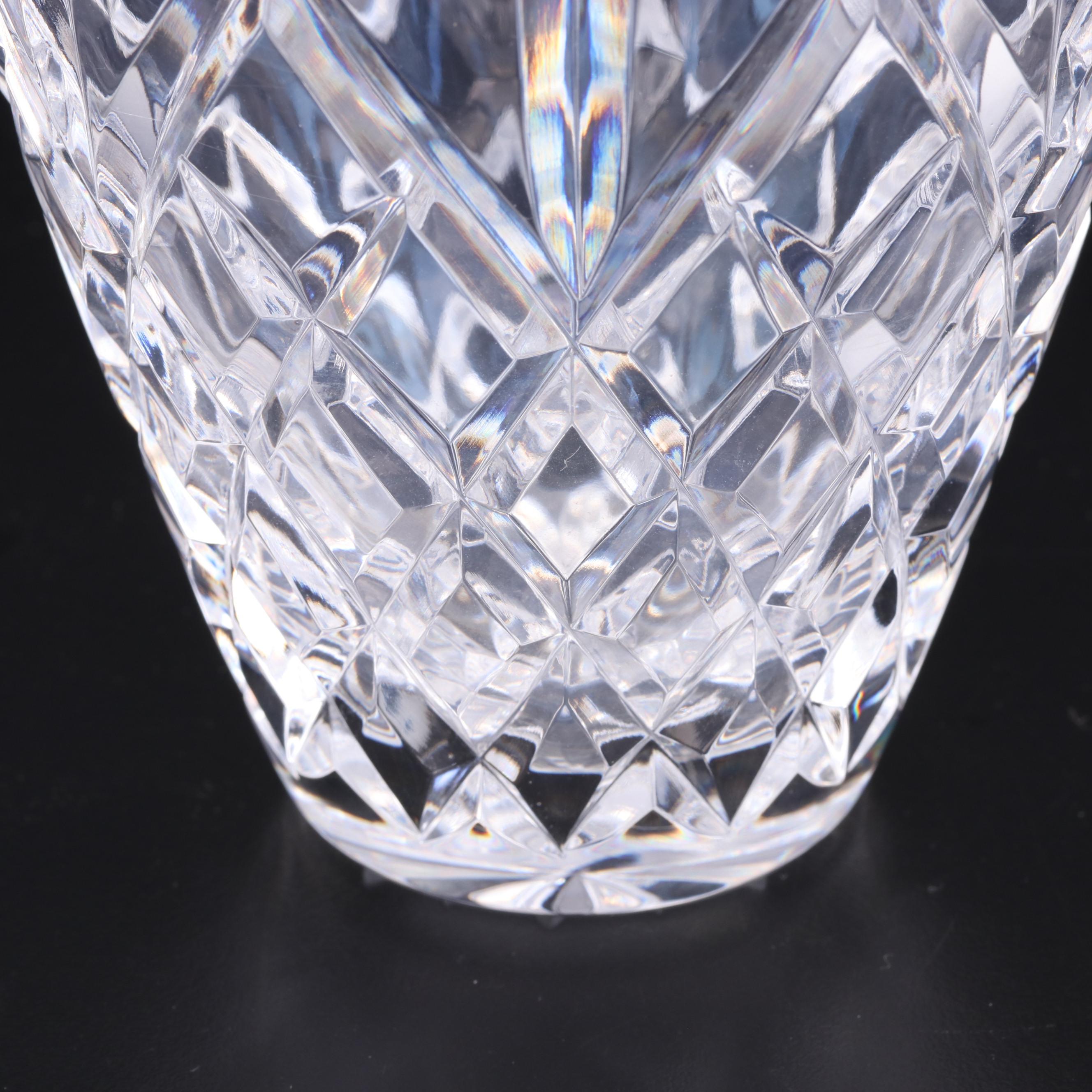 Waterford Crystal Vase, Mid to Late 20th Century