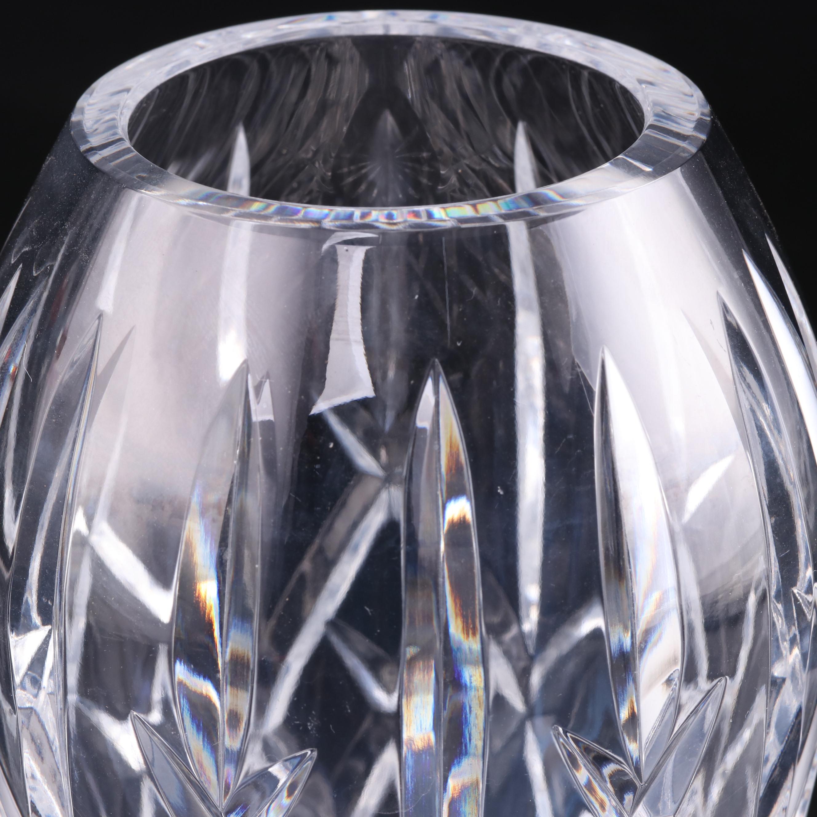Waterford Crystal Vase, Mid to Late 20th Century