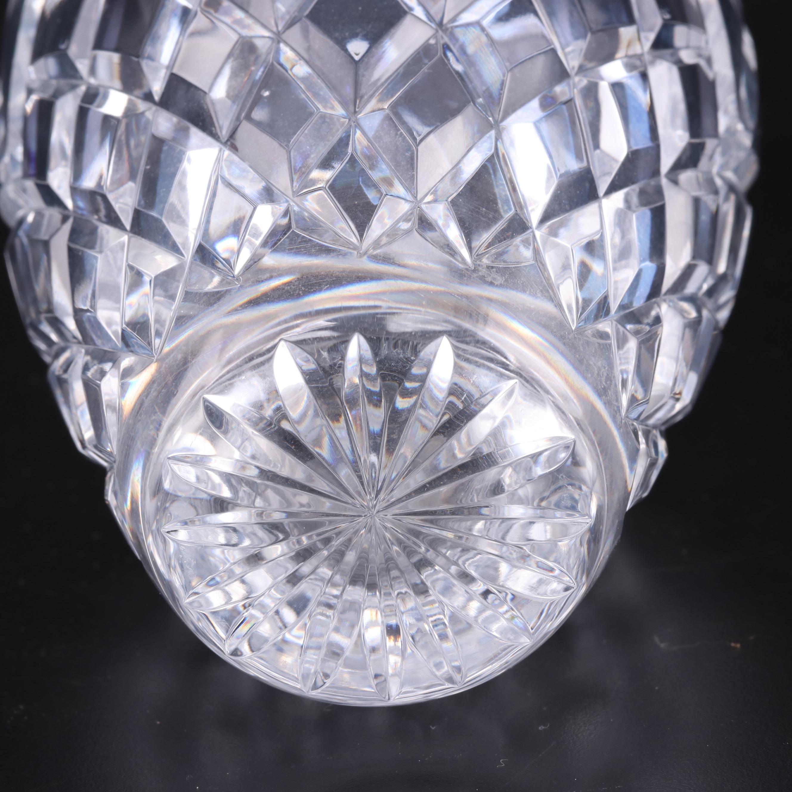Waterford Crystal Vase, Mid to Late 20th Century