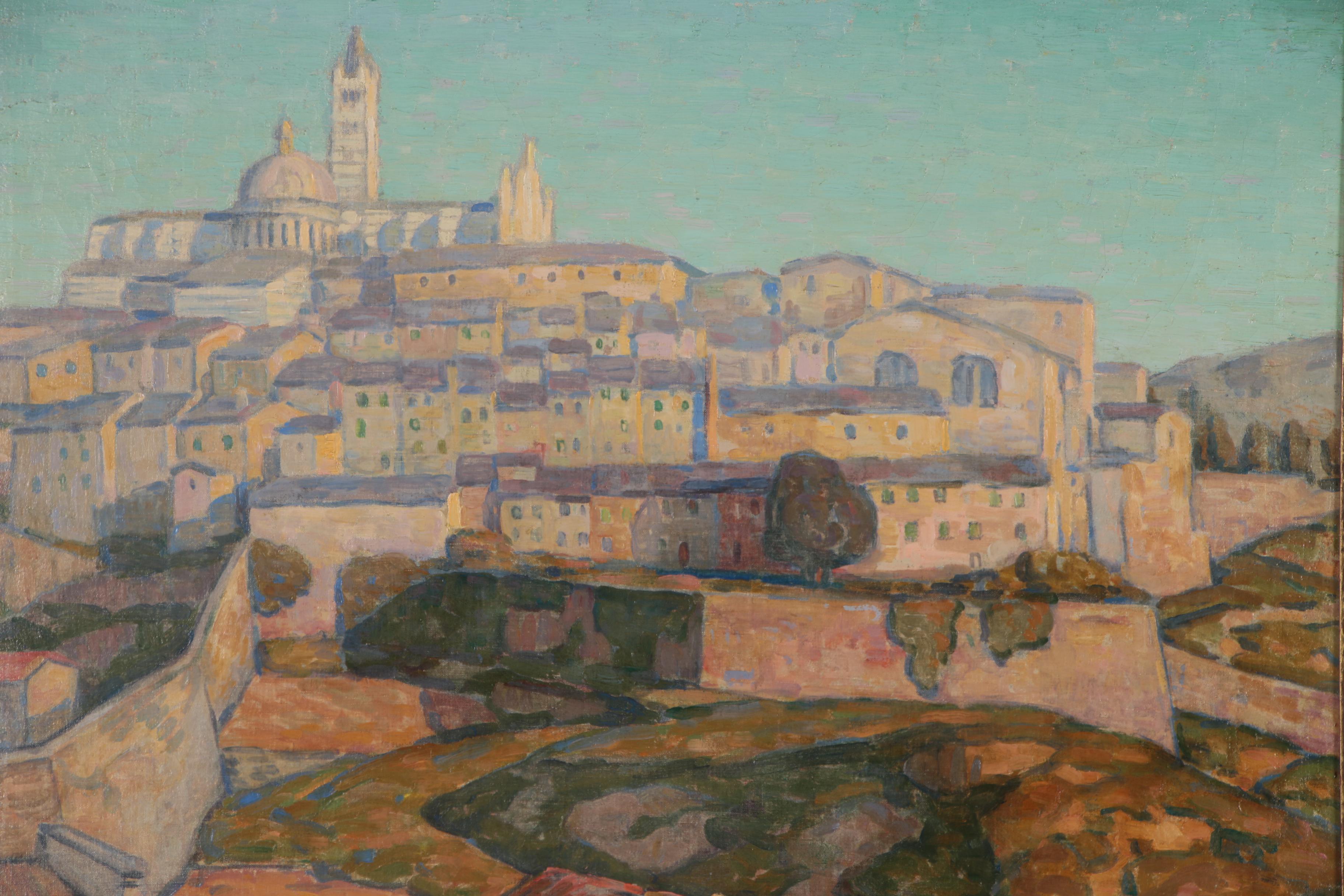 George Macrum Cityscape Oil Painting