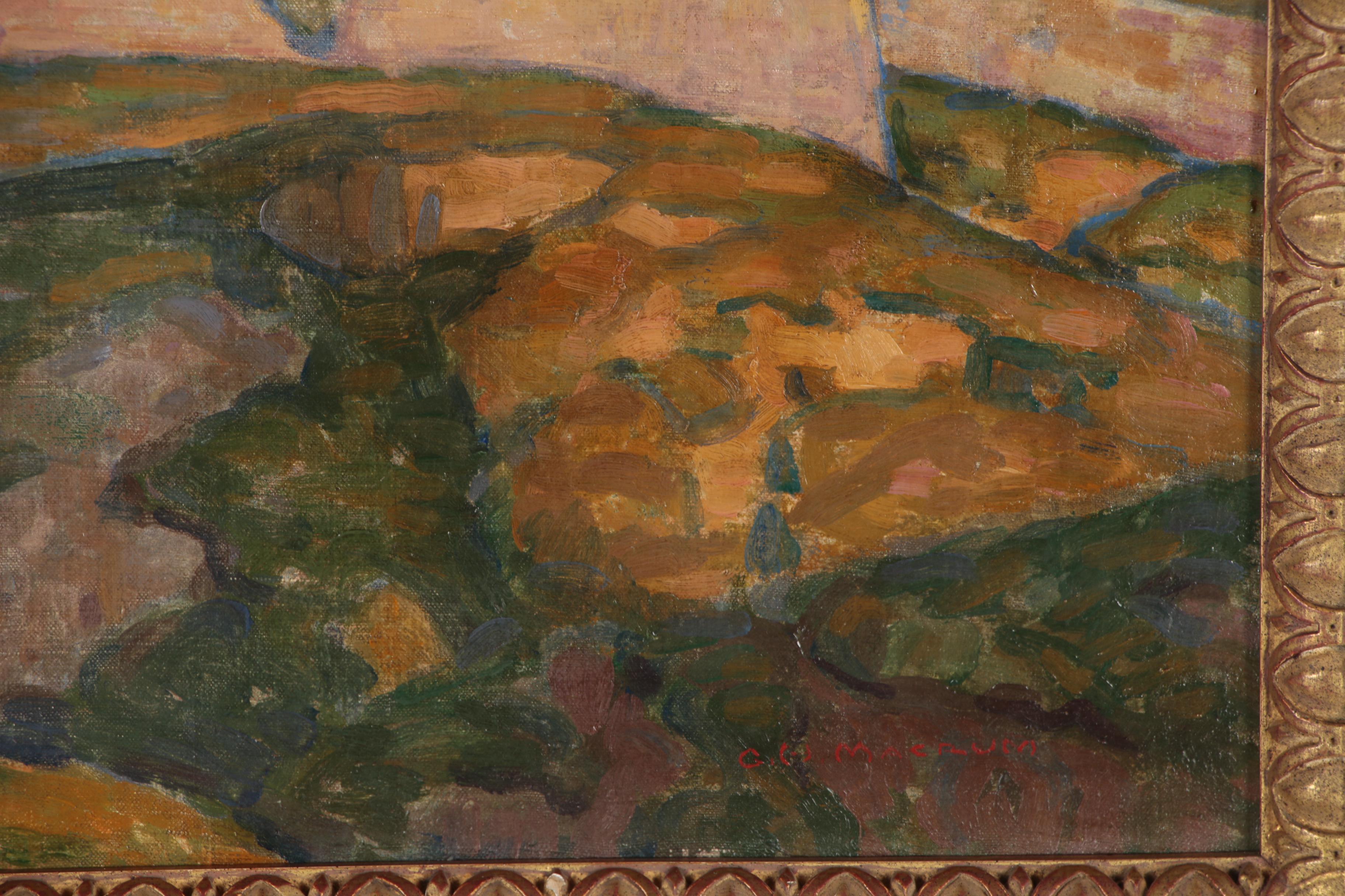 George Macrum Cityscape Oil Painting