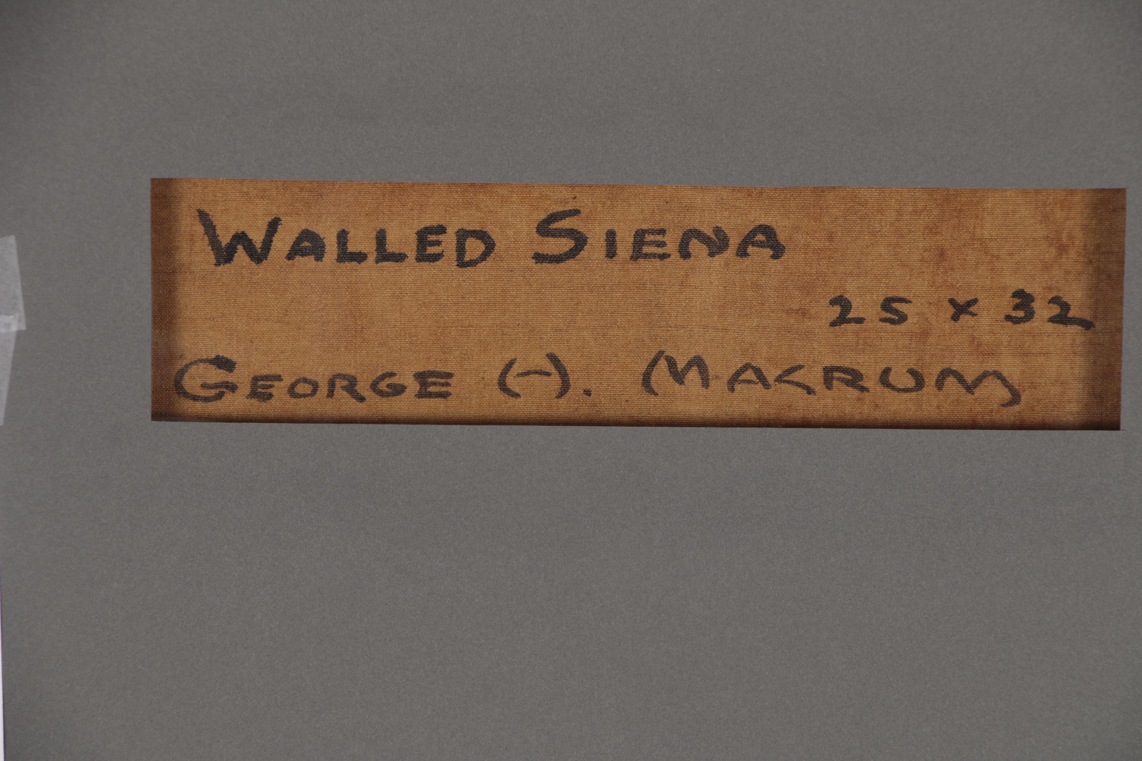 George Macrum Cityscape Oil Painting